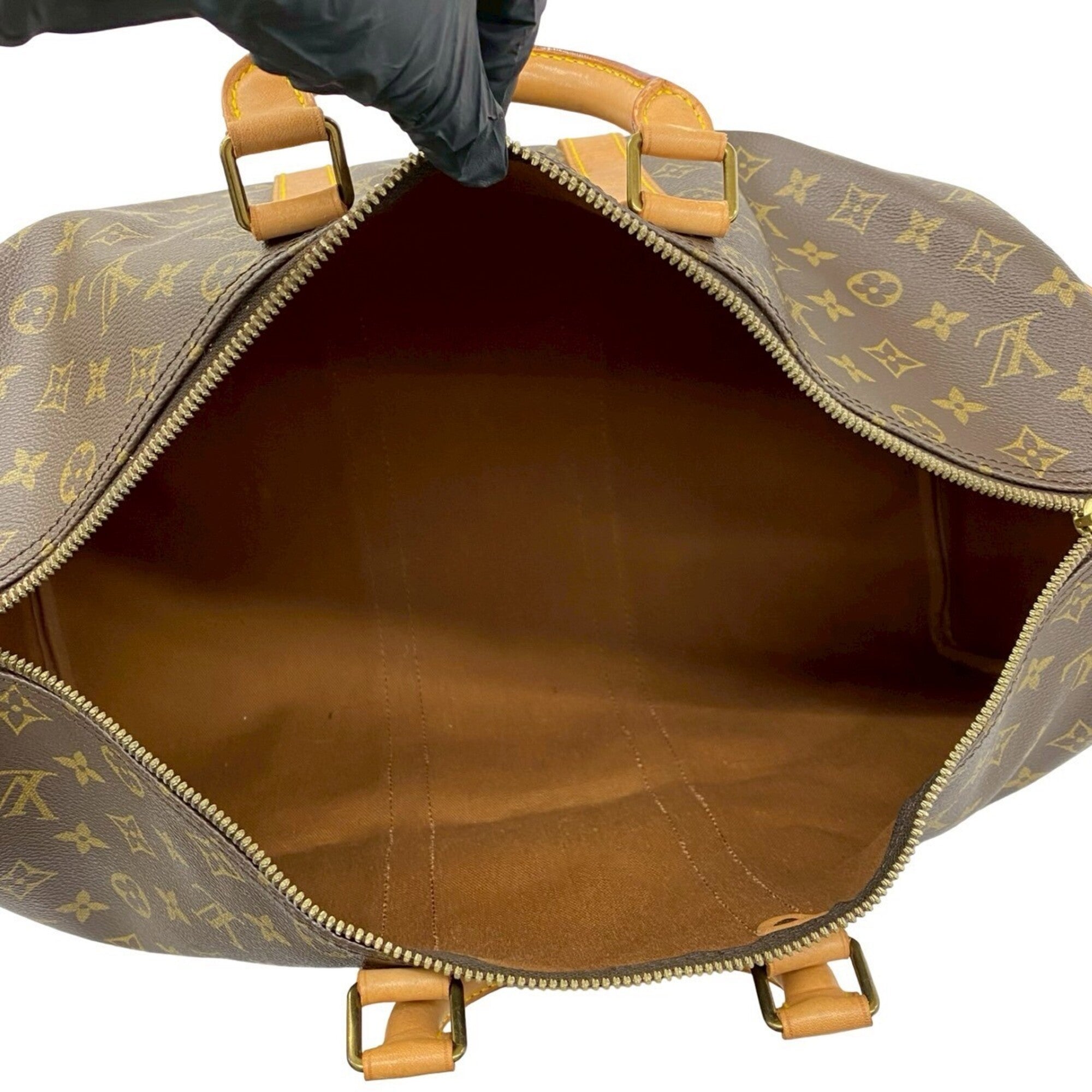 Louis Vuitton Brown Leather Pvc Boston Bag (Pre-Owned)