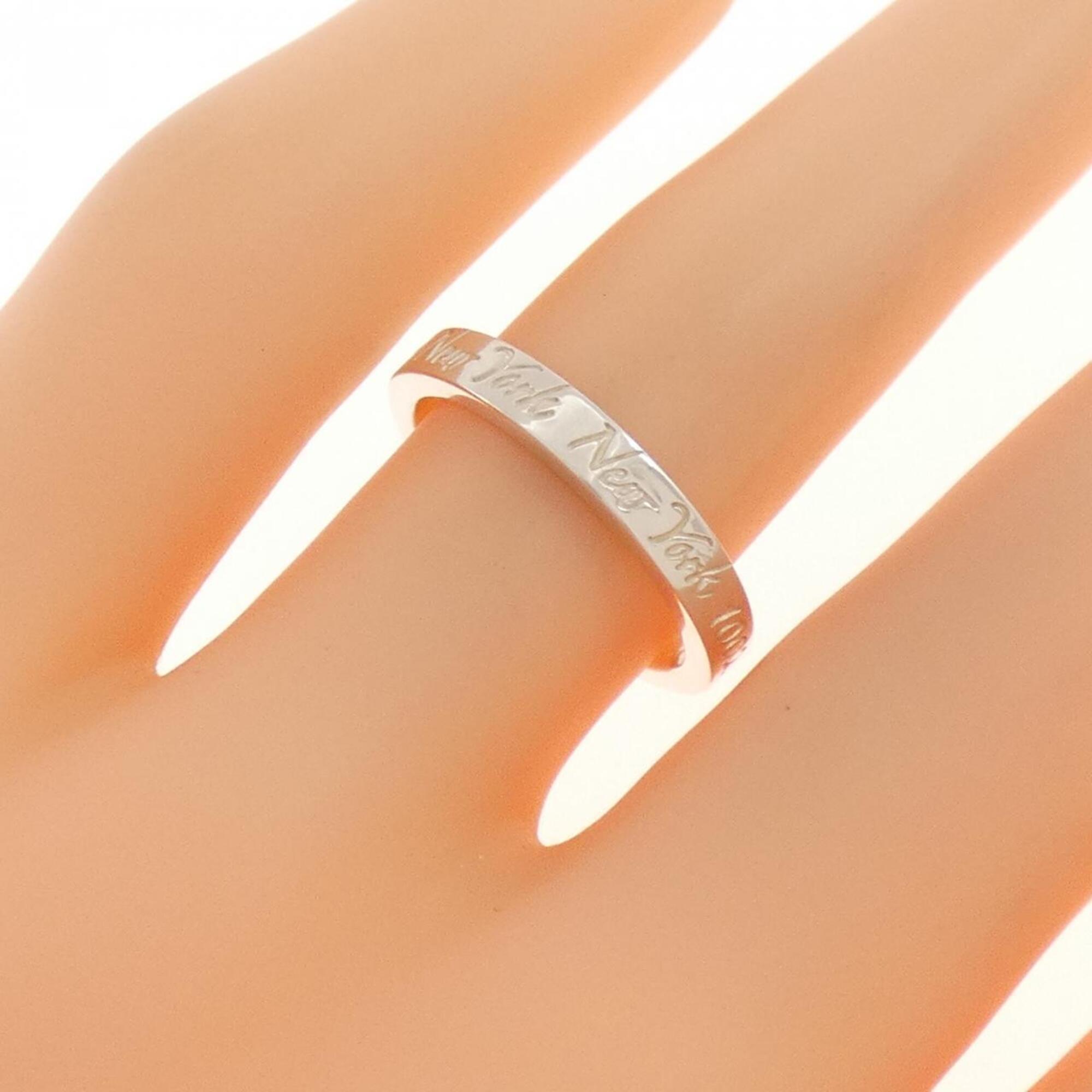 Tiffany Silver Silver 925 Band Ring (Pre-Owned)