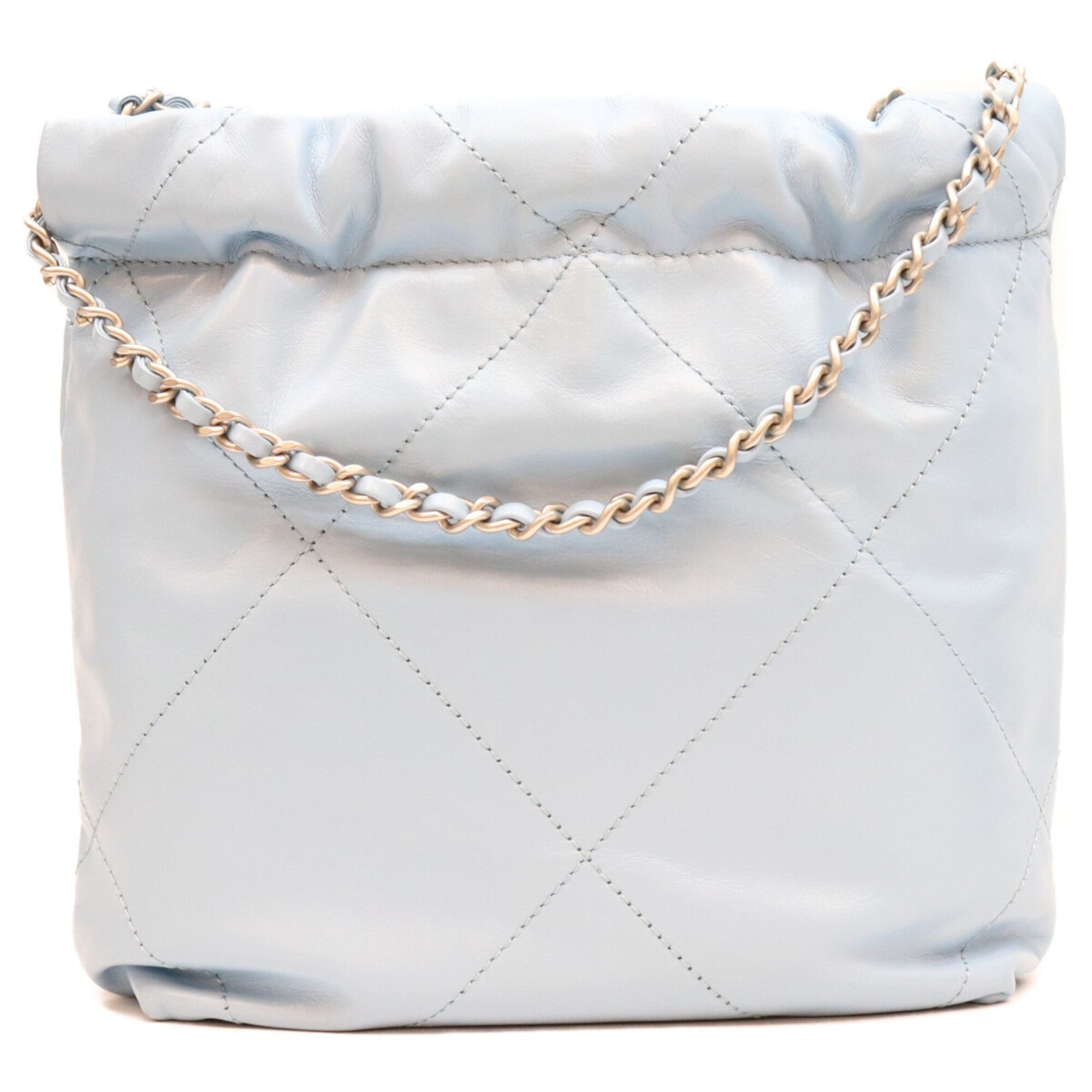 Chanel Blue Leather Shoulder Bag (Pre-Owned)