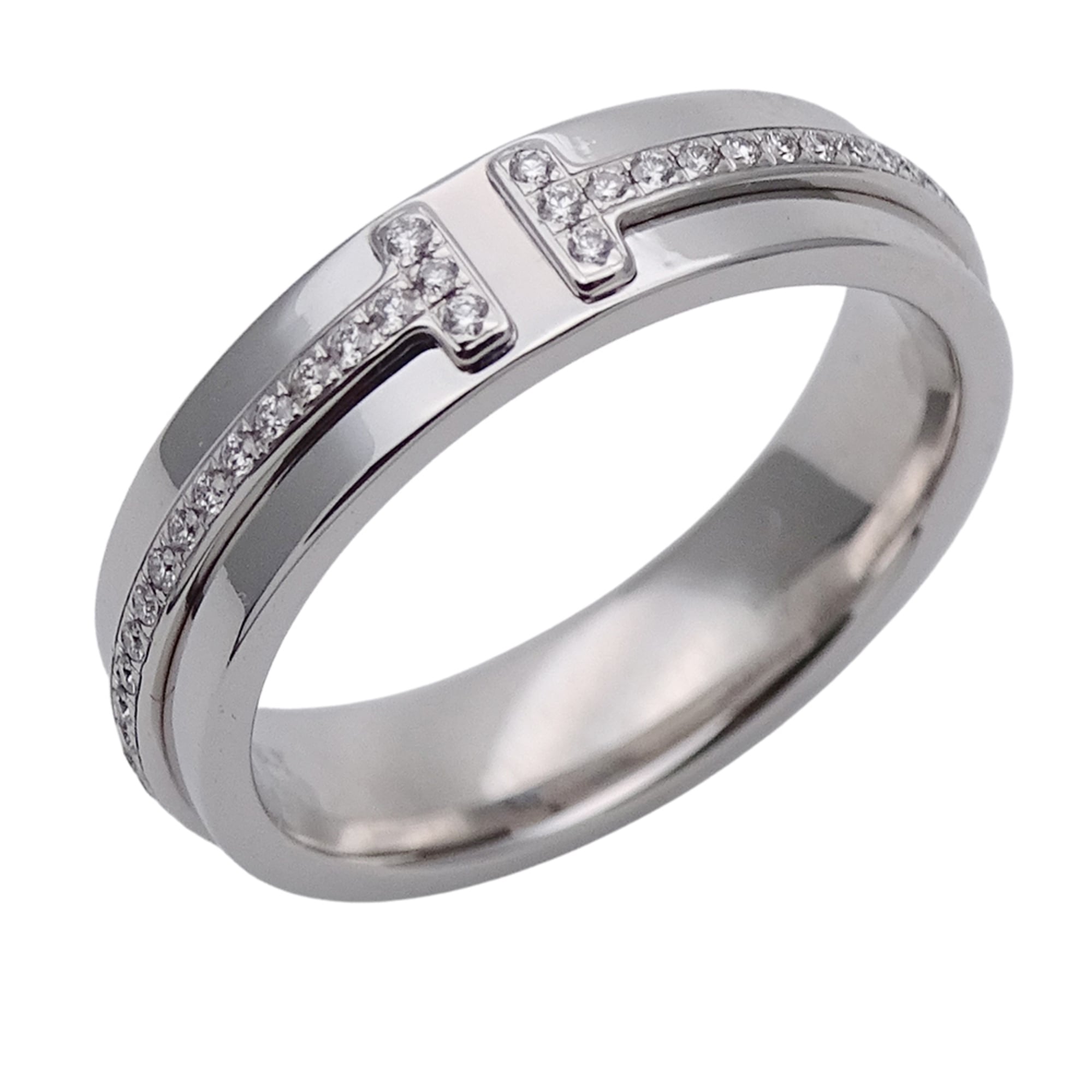 Tiffany White Gold White Gold (18K) Band Ring (Pre-Owned)