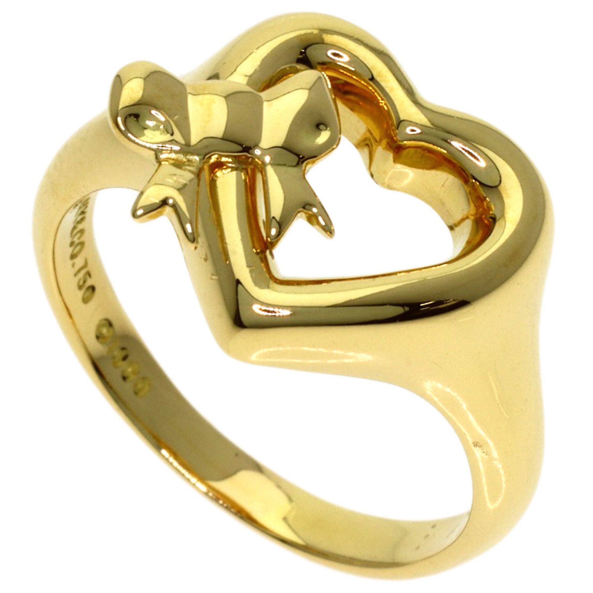 Tiffany Heart Yellow Gold (18K) Band Ring (Pre-Owned)