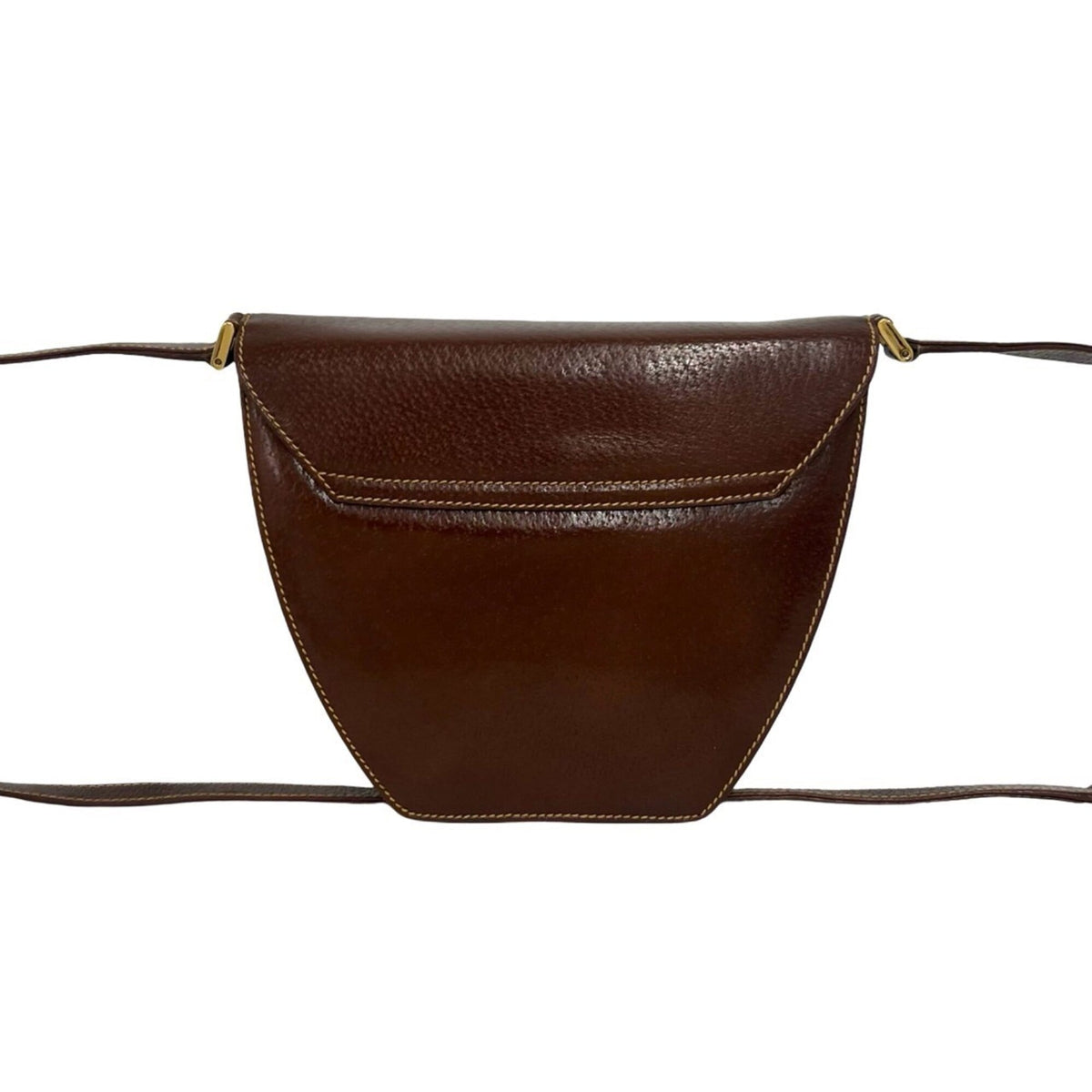 Gucci Brown Leather Pochette Shoulder Bag (Pre-Owned)
