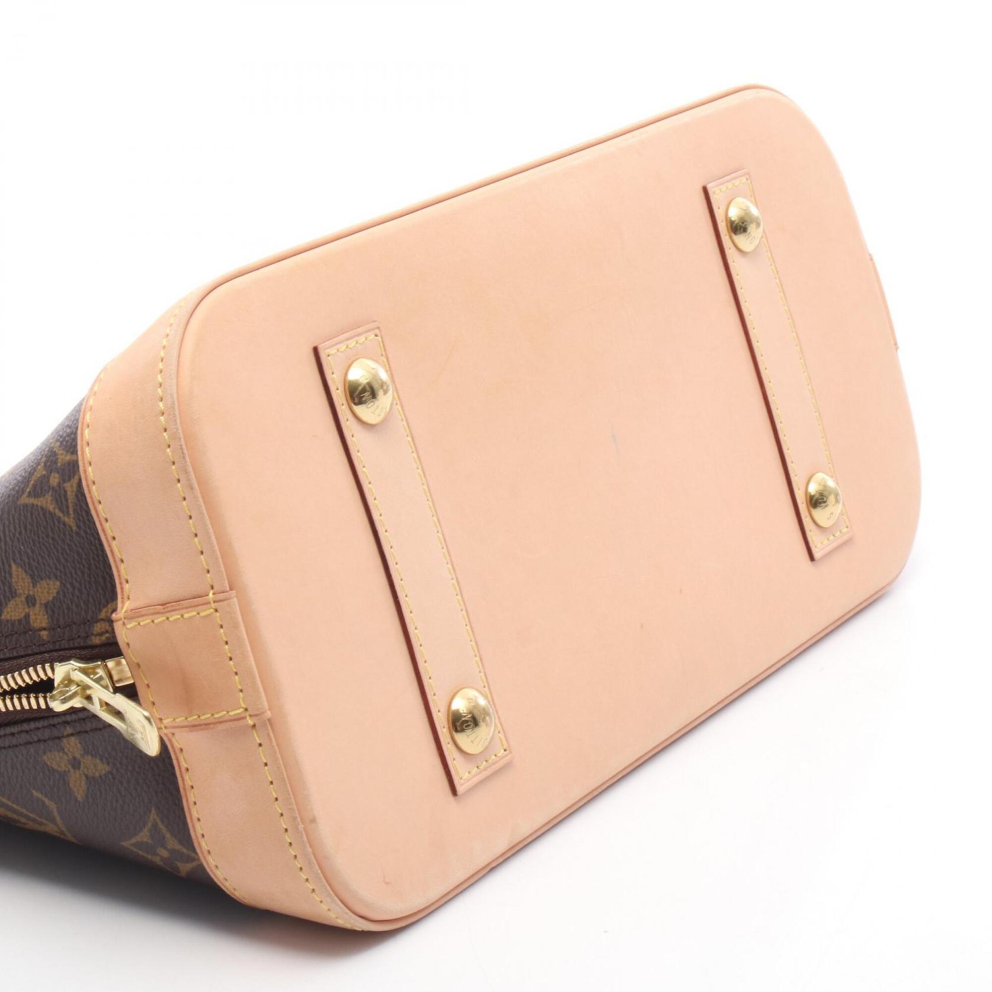Louis Vuitton Brown Coated Canvas Pvc Monogram Leather Handbag (Pre-Owned)