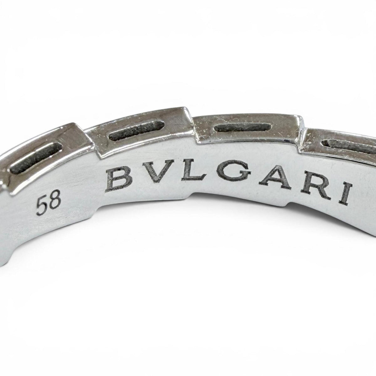 Bvlgari White Gold White Gold (18K) Band Ring (Pre-Owned)