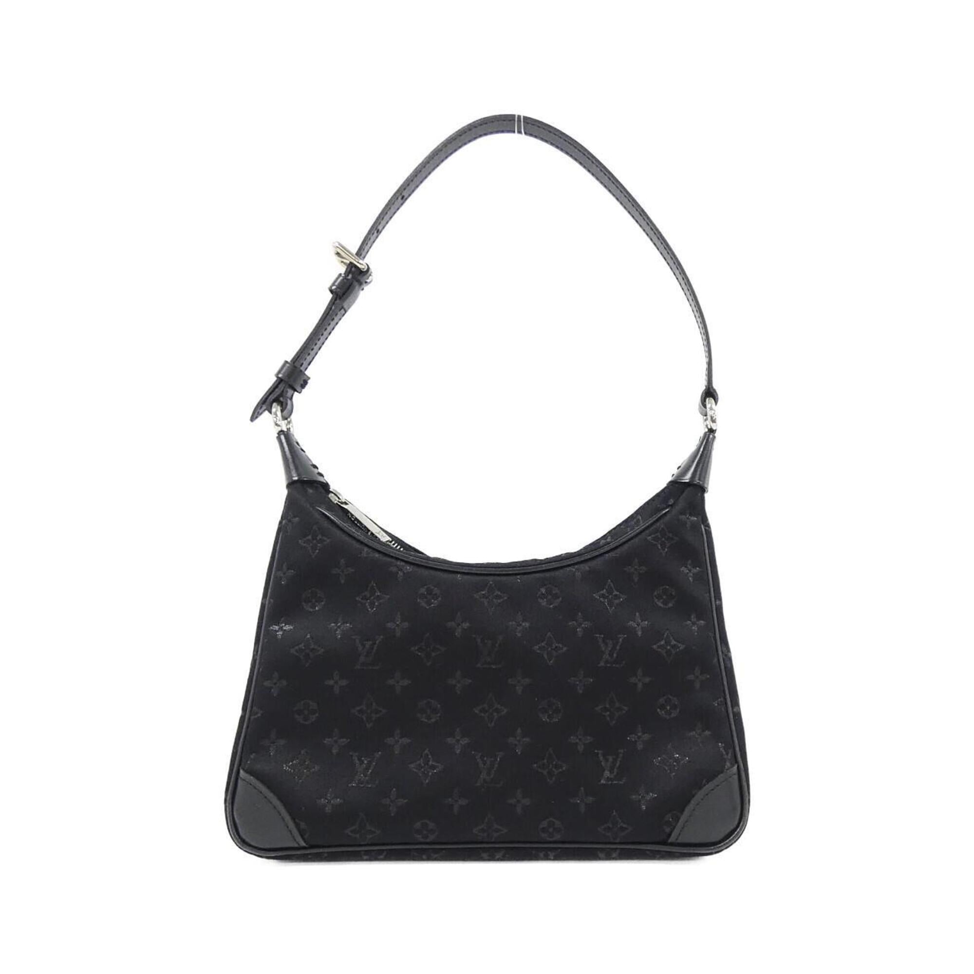 Louis Vuitton Black Satin Shoulder Bag (Pre-Owned)