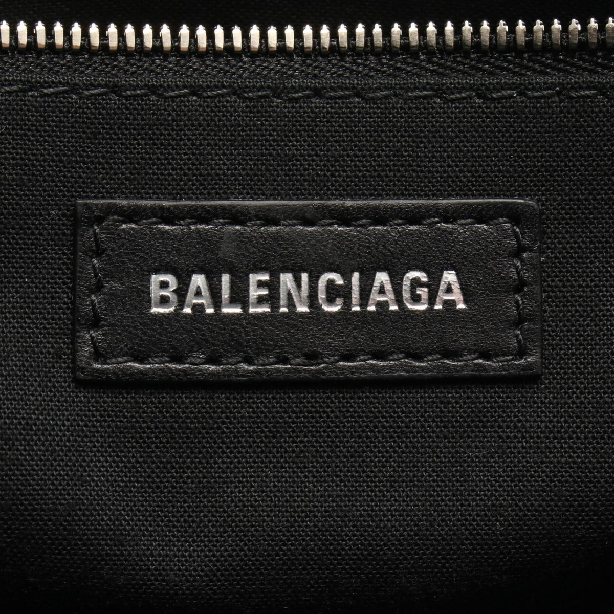 Balenciaga Black Leather Handbag Tote Bag (Pre-Owned)