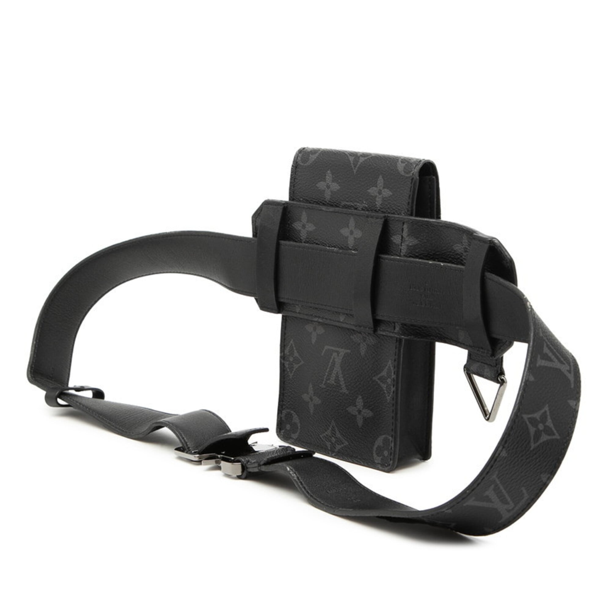 Louis Vuitton Black Pvc Leather Fanny Pack Sling Bag (Pre-Owned)
