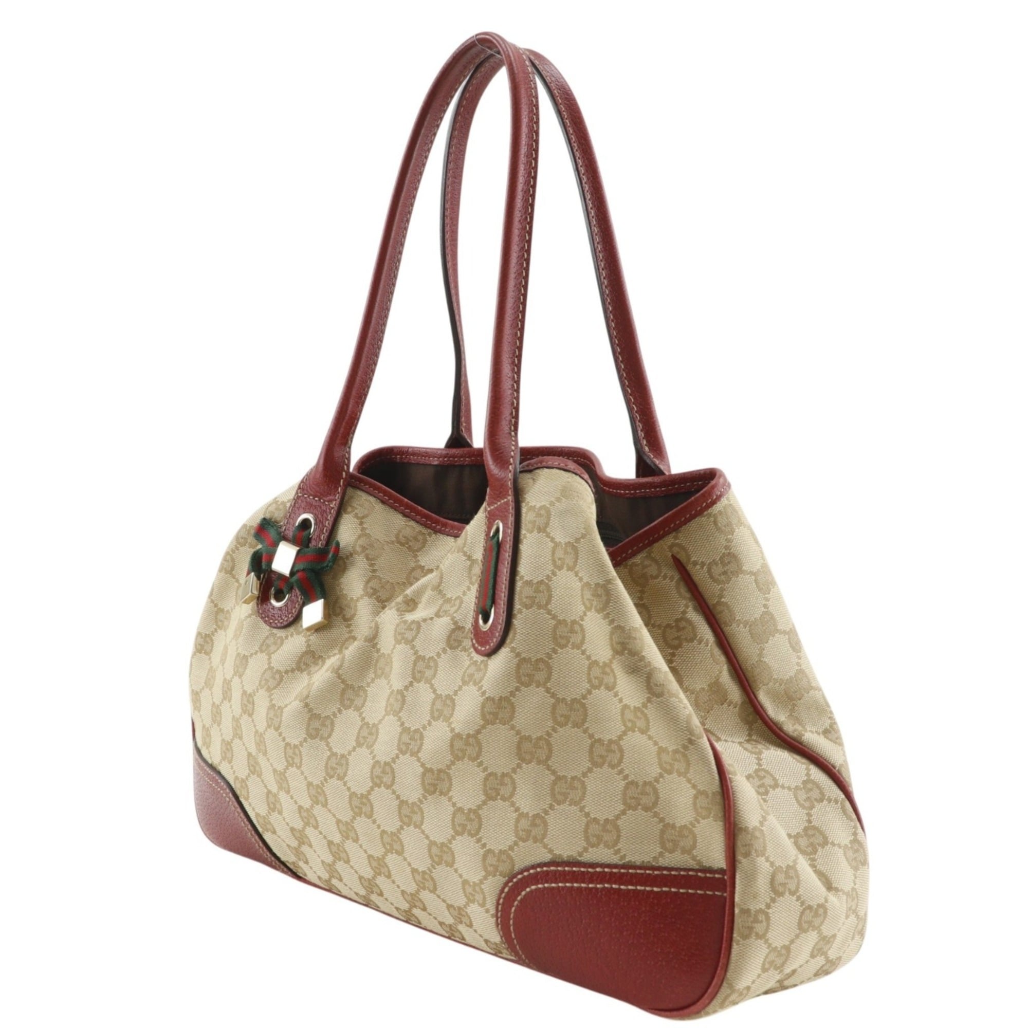 Gucci Gg Canvas Brown Gg Canvas Tote Bag (Pre-Owned)