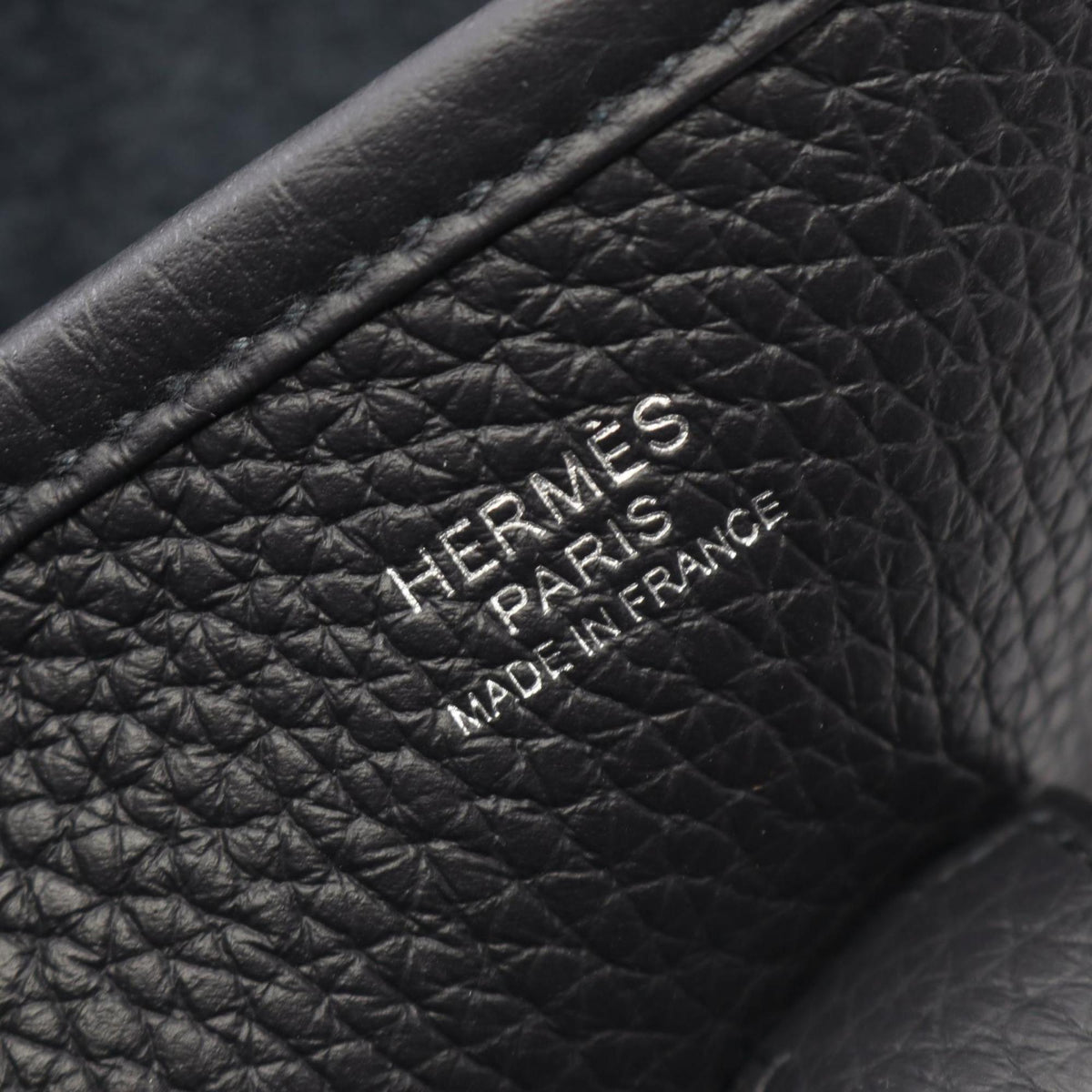 Hermes Navy Taurillon Clemence Leather Handbag Shoulder Bag (Pre-Owned)