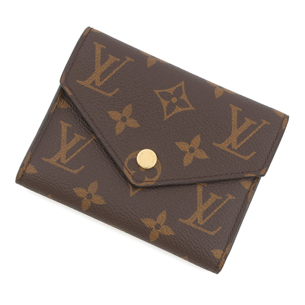 Louis Vuitton Monogram Brown Monogram Wallet (Tri-Fold) (Pre-Owned)