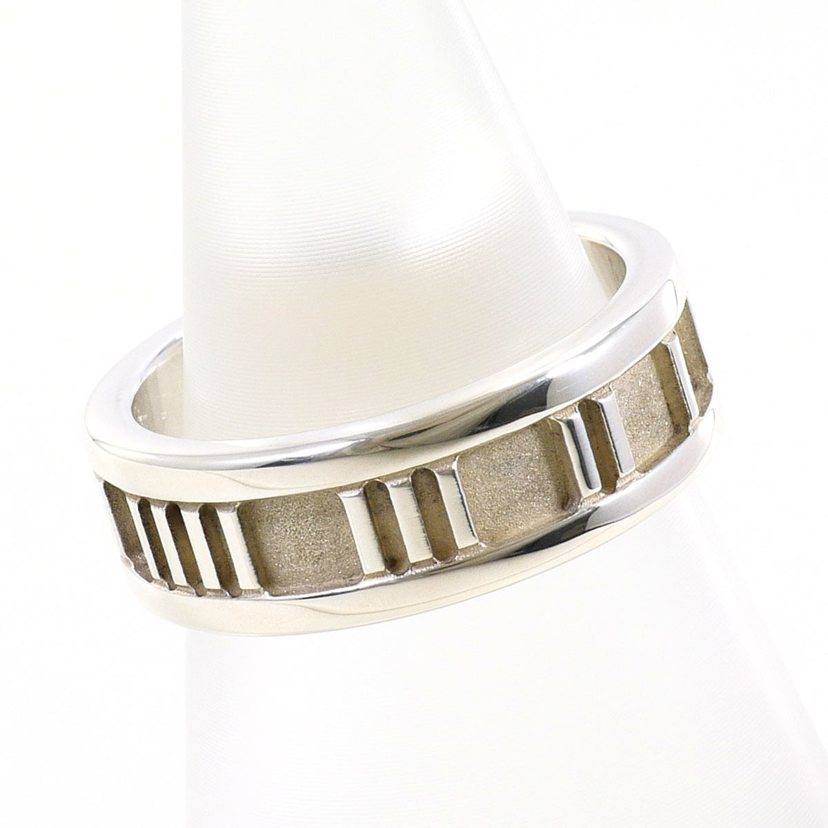 Tiffany Silver Silver 925 Band Ring (Pre-Owned)