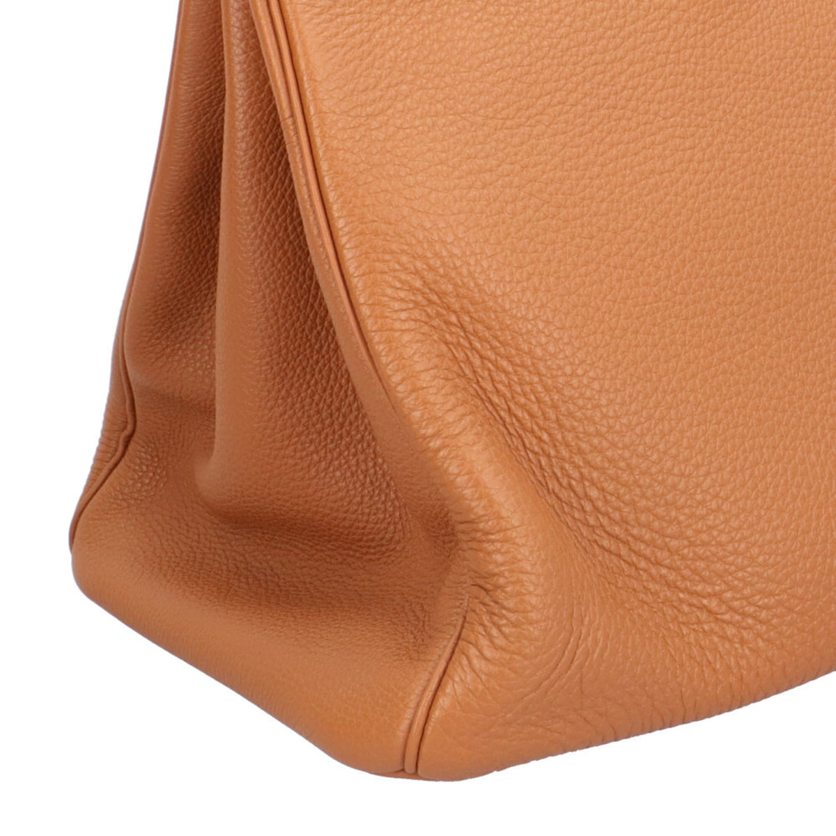 Hermes Brown Gold Leather Handbag (Pre-Owned)