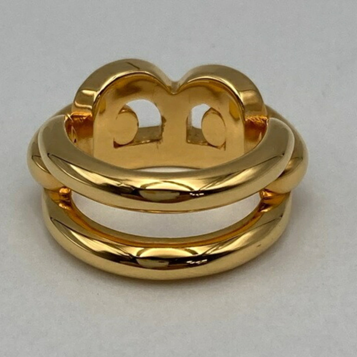 Balenciaga Gold Brass Band Ring (Pre-Owned)