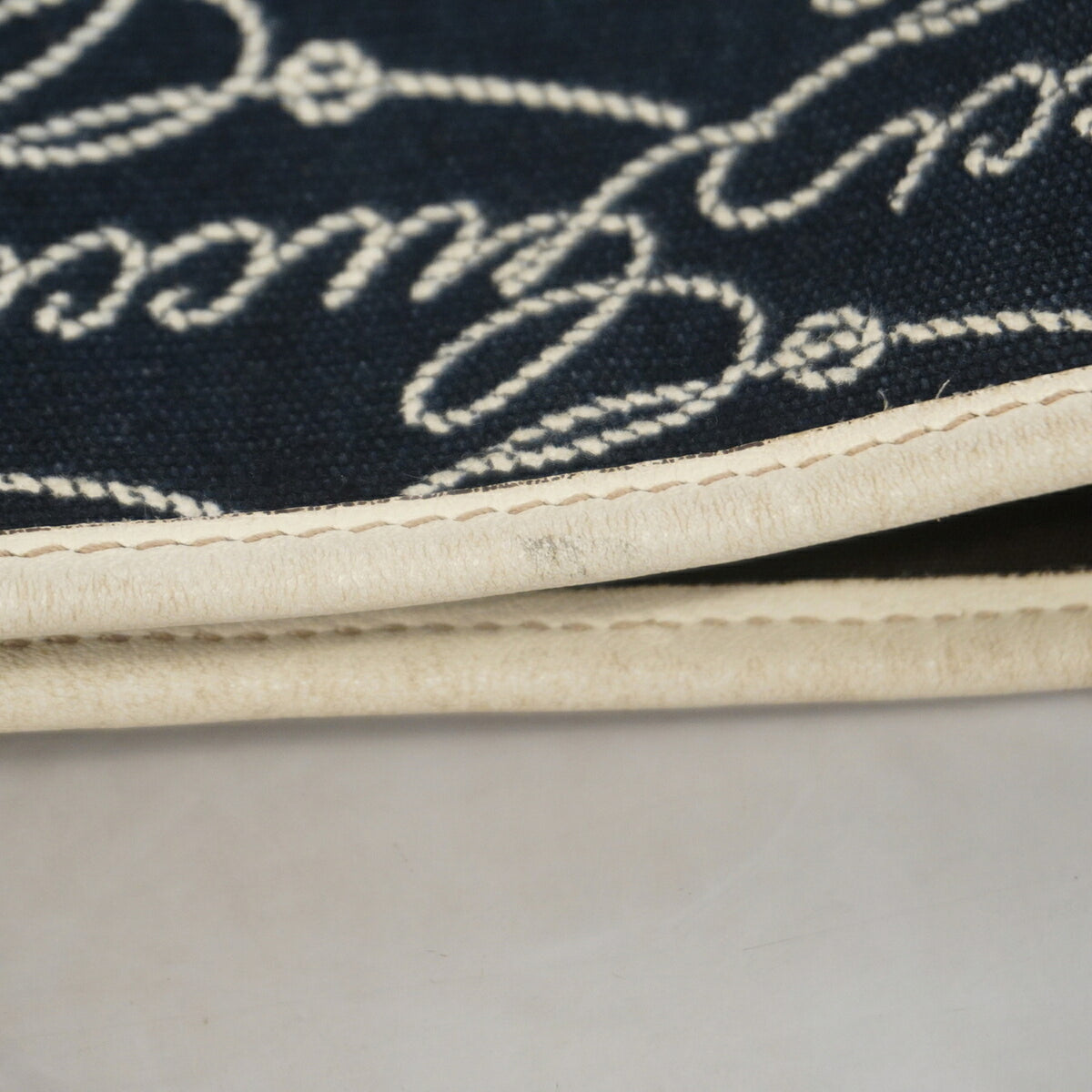 Gucci Navy Canvas Tote Bag (Pre-Owned)