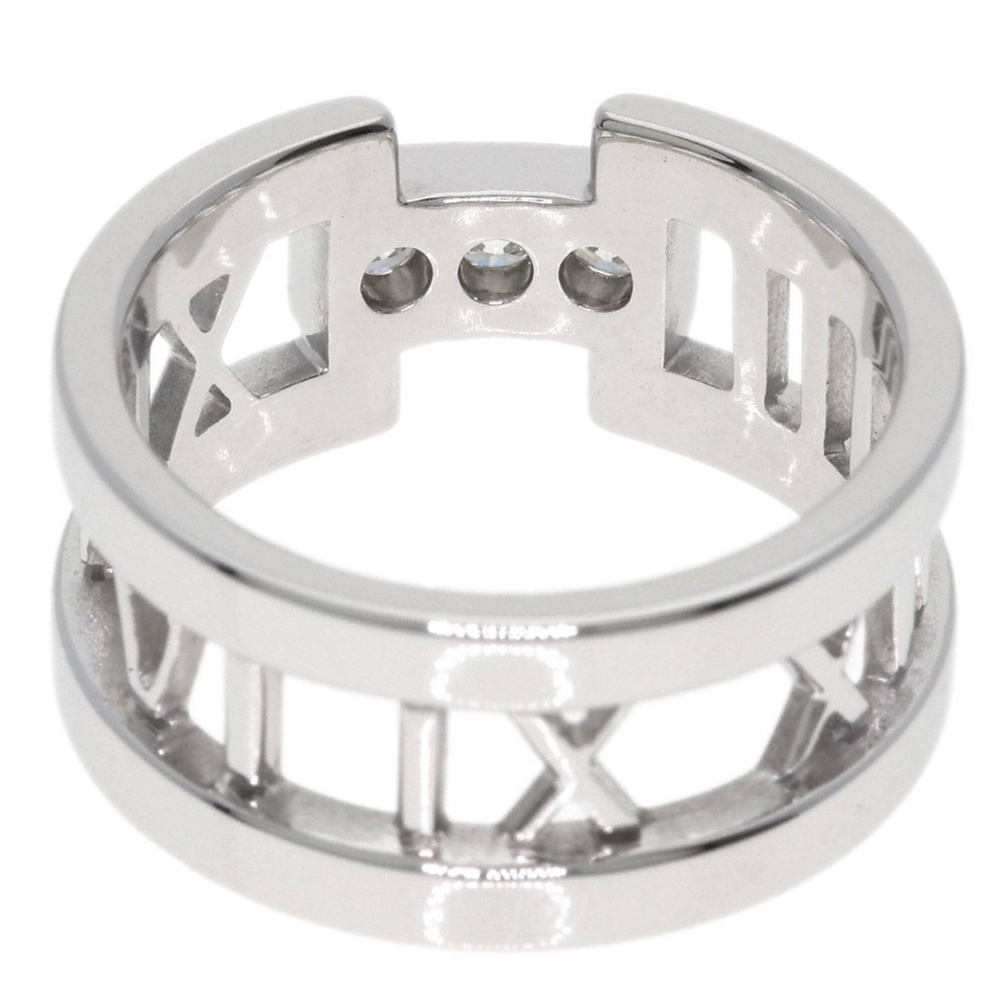 Tiffany Atlas White Gold (18K) Band Ring (Pre-Owned)