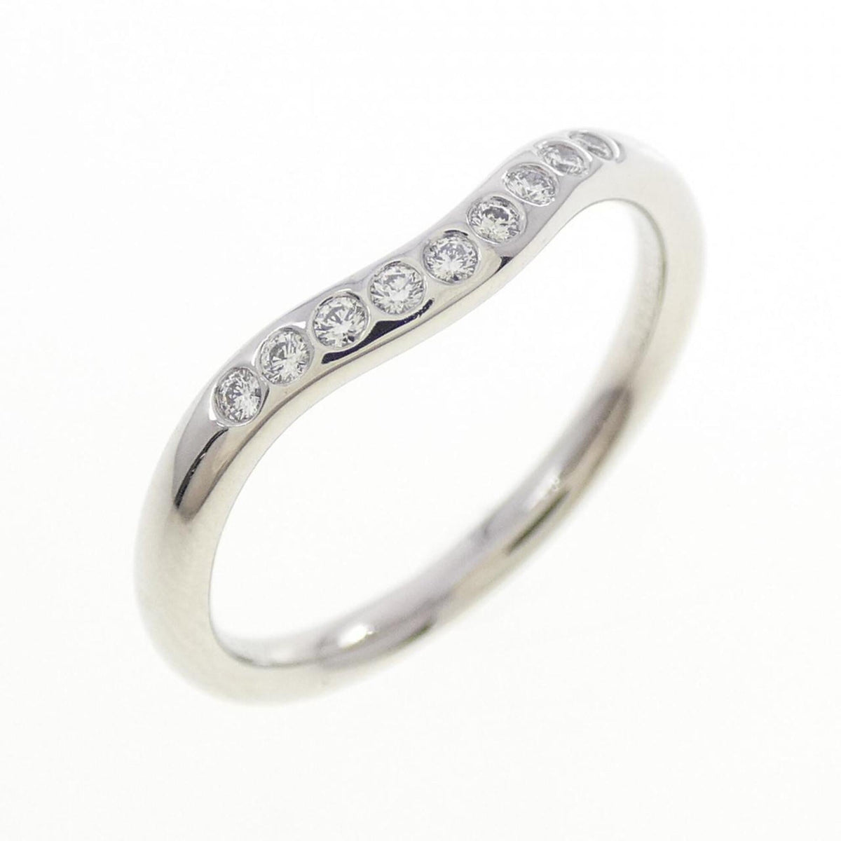Tiffany Platinum Platinum 950 Band Ring (Pre-Owned)