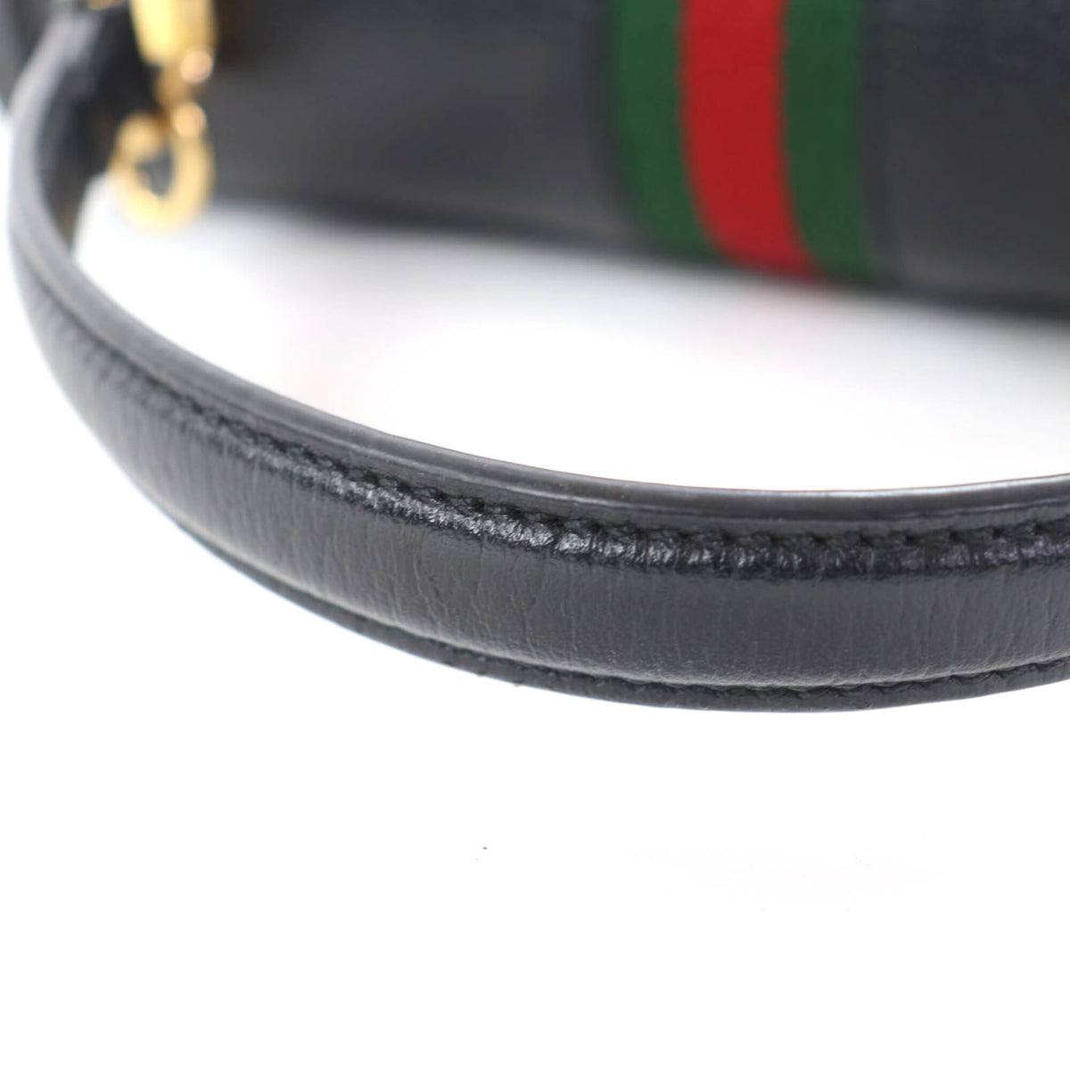 Gucci Black Leather Handbag Shoulder Bag (Pre-Owned)