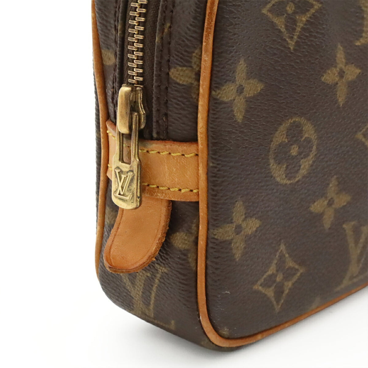 Louis Vuitton Brown Monogram Canvas Pochette Shoulder Bag (Pre-Owned)