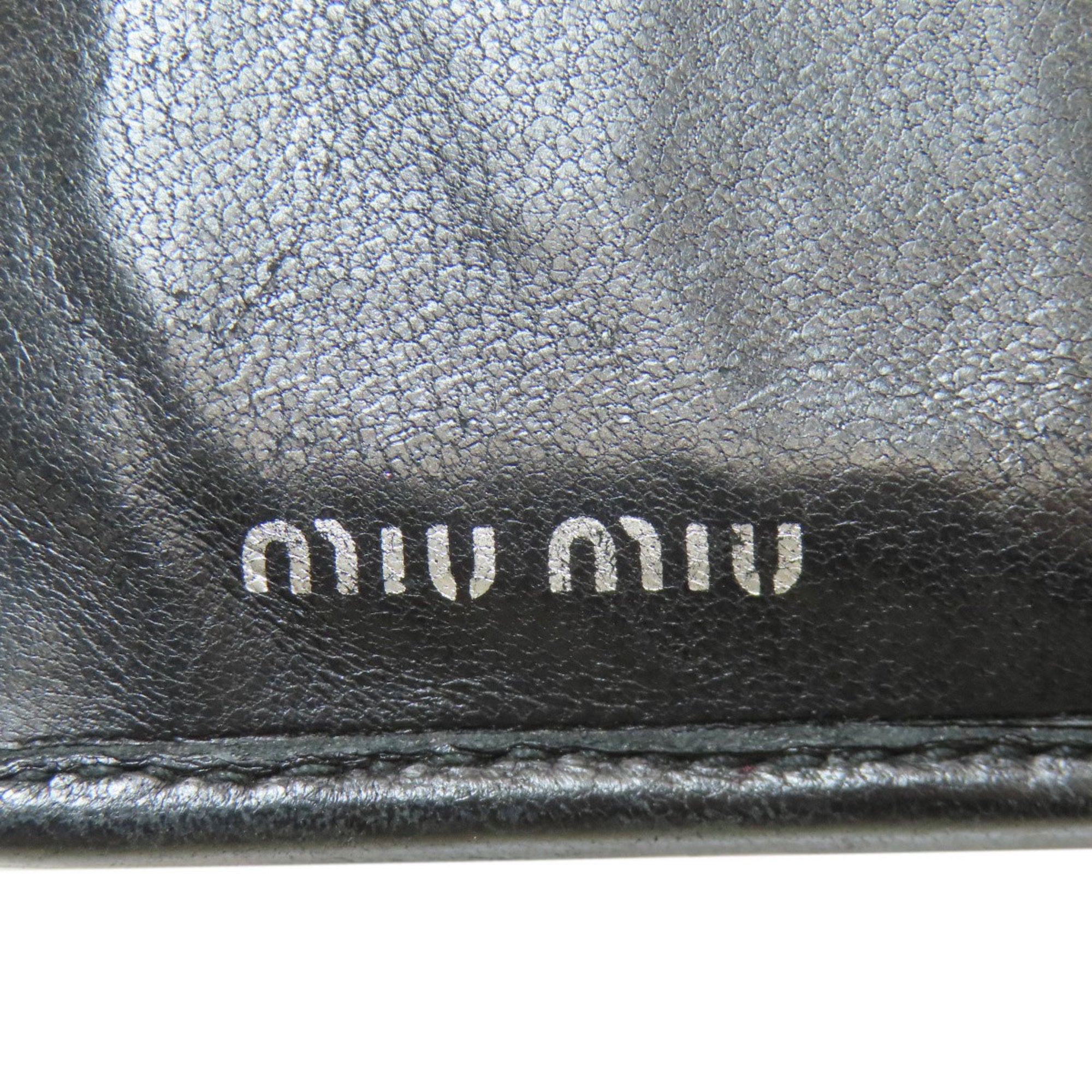 Miu Miu Black Leather Wallet (Bi-Fold) (Pre-Owned)