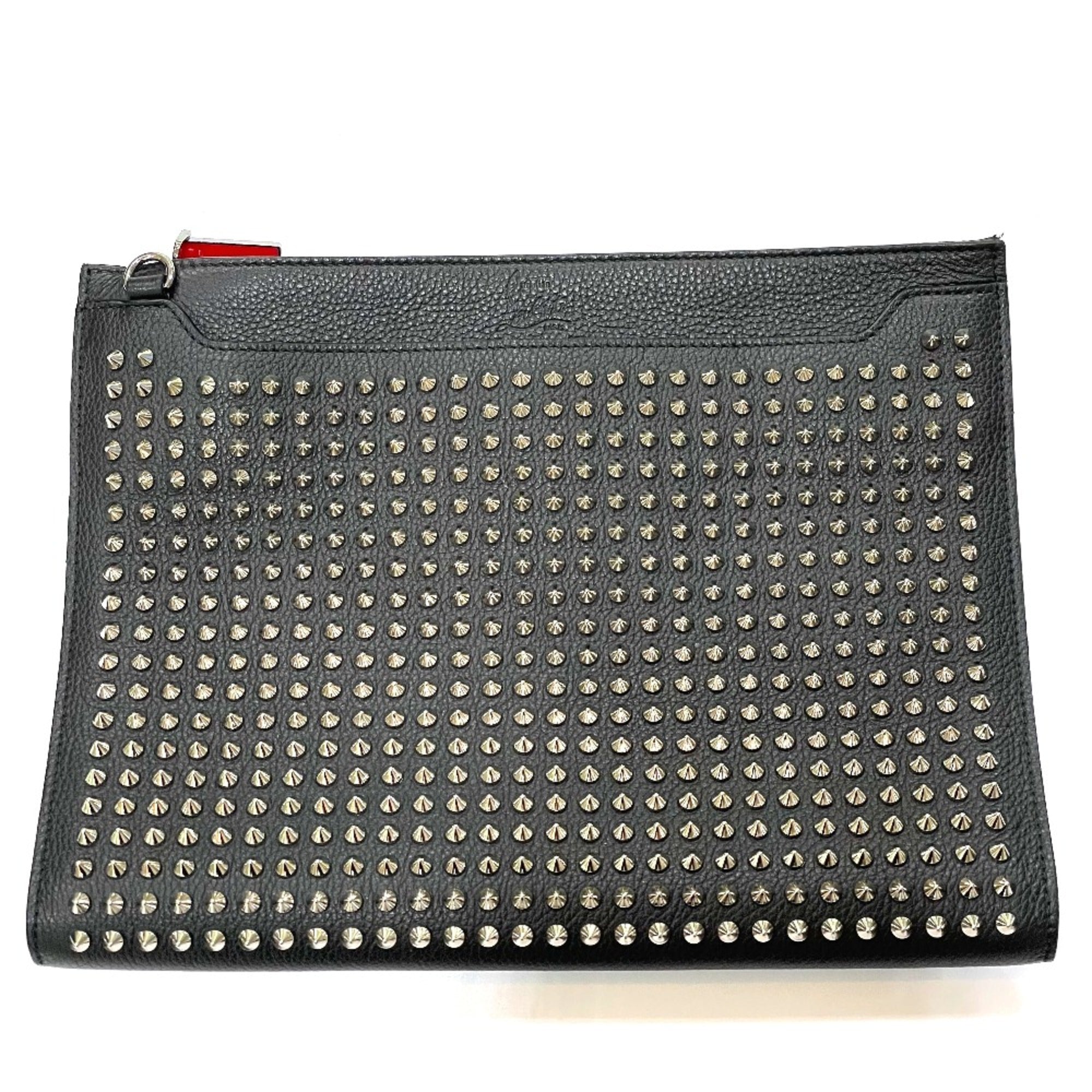 Christian Louboutin Black Leather Clutch Bag (Pre-Owned)
