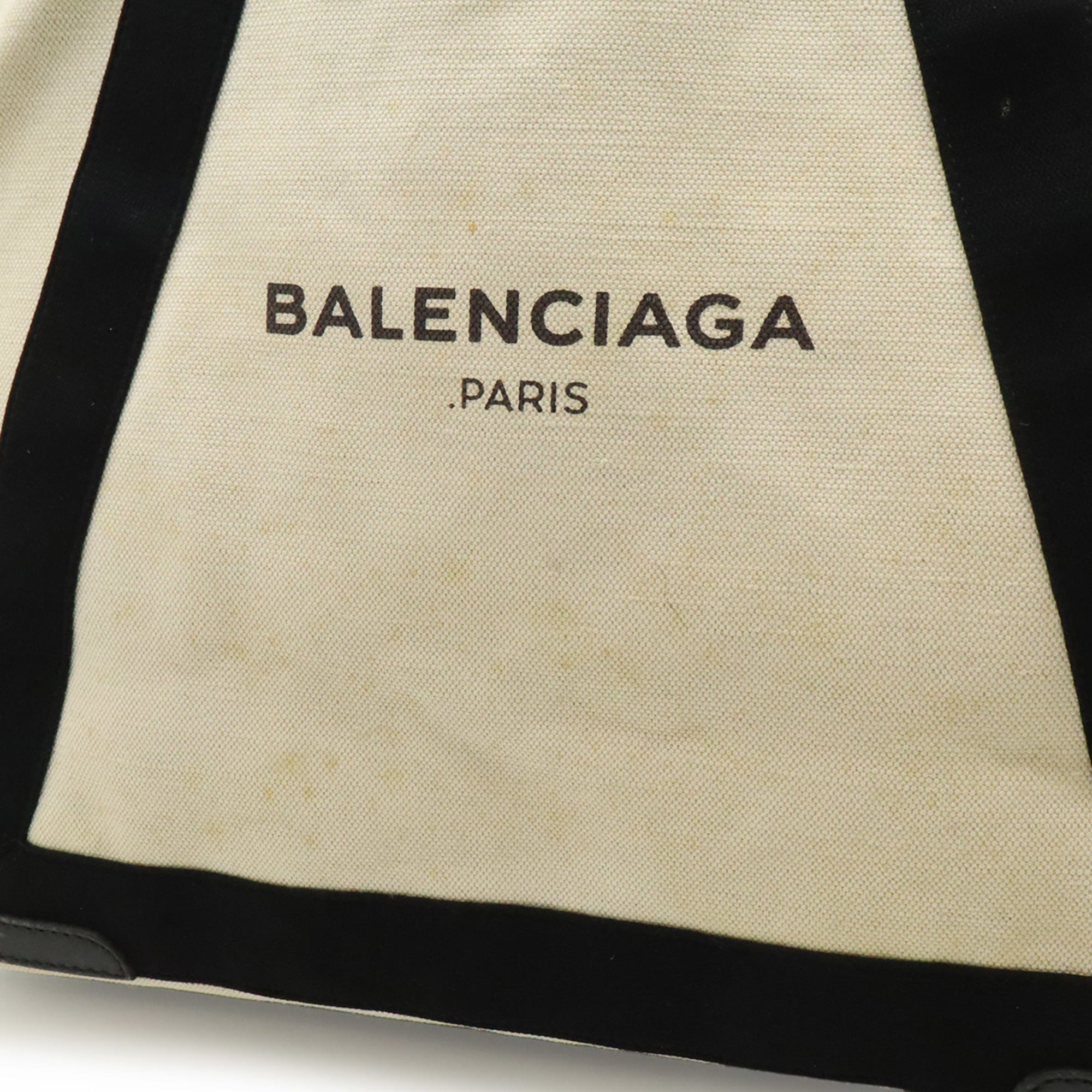 Balenciaga Black Navy Canvas Handbag Pouch Shoulder Bag Tote Bag (Pre-Owned)