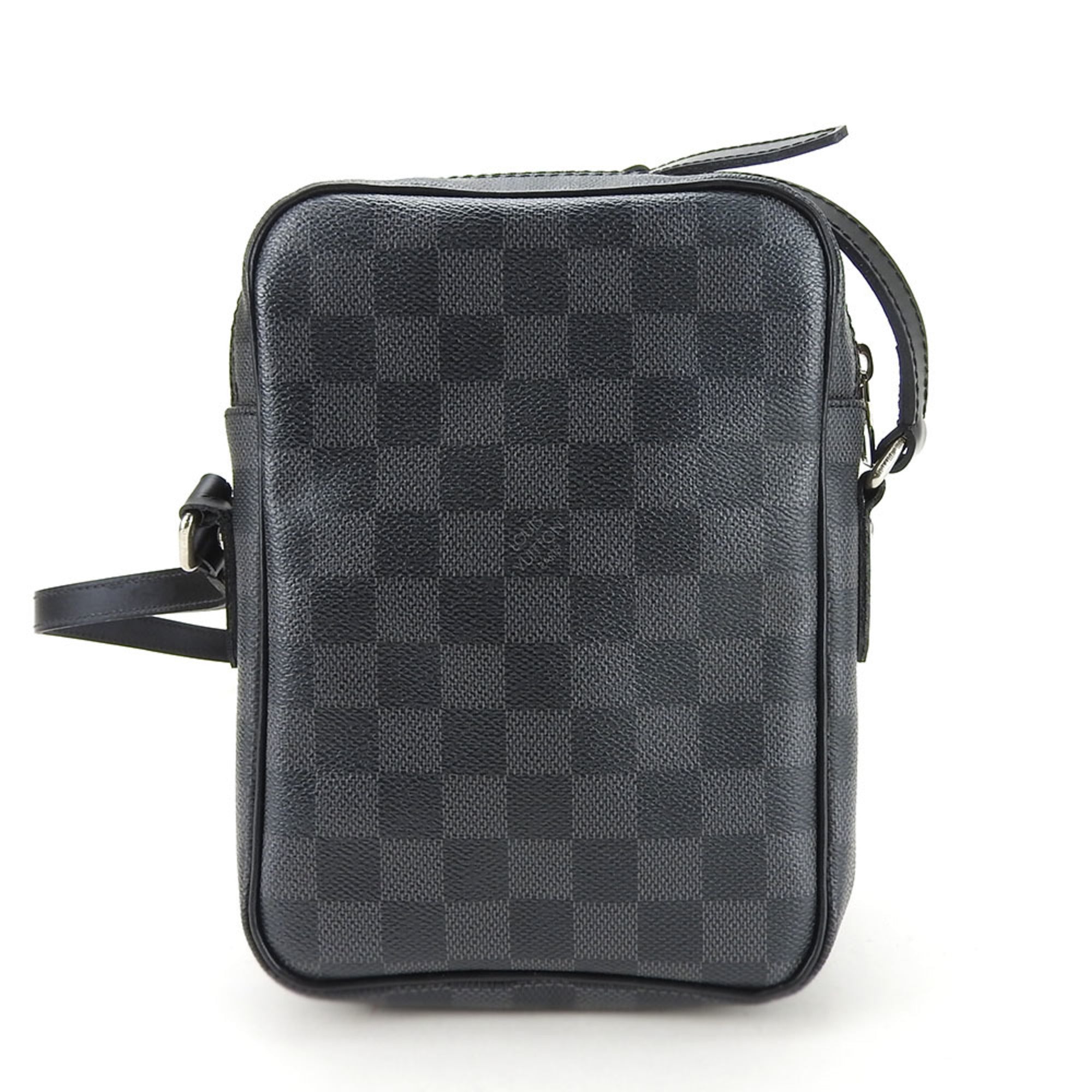Louis Vuitton Damier Graphite Black Gray Damier Graphite Pochette Shoulder Bag (Pre-Owned)