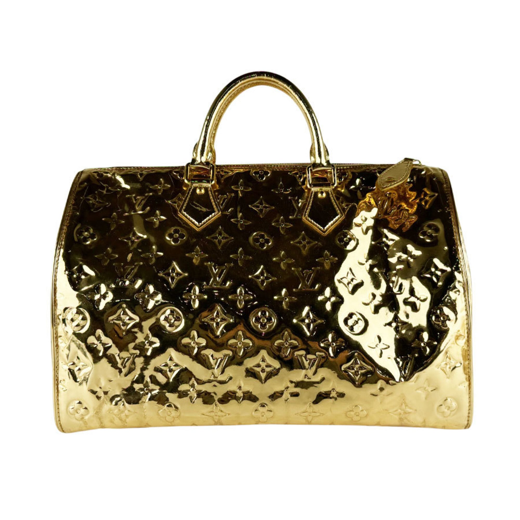 Louis Vuitton Gold Monogram Miroir Handbag (Pre-Owned)