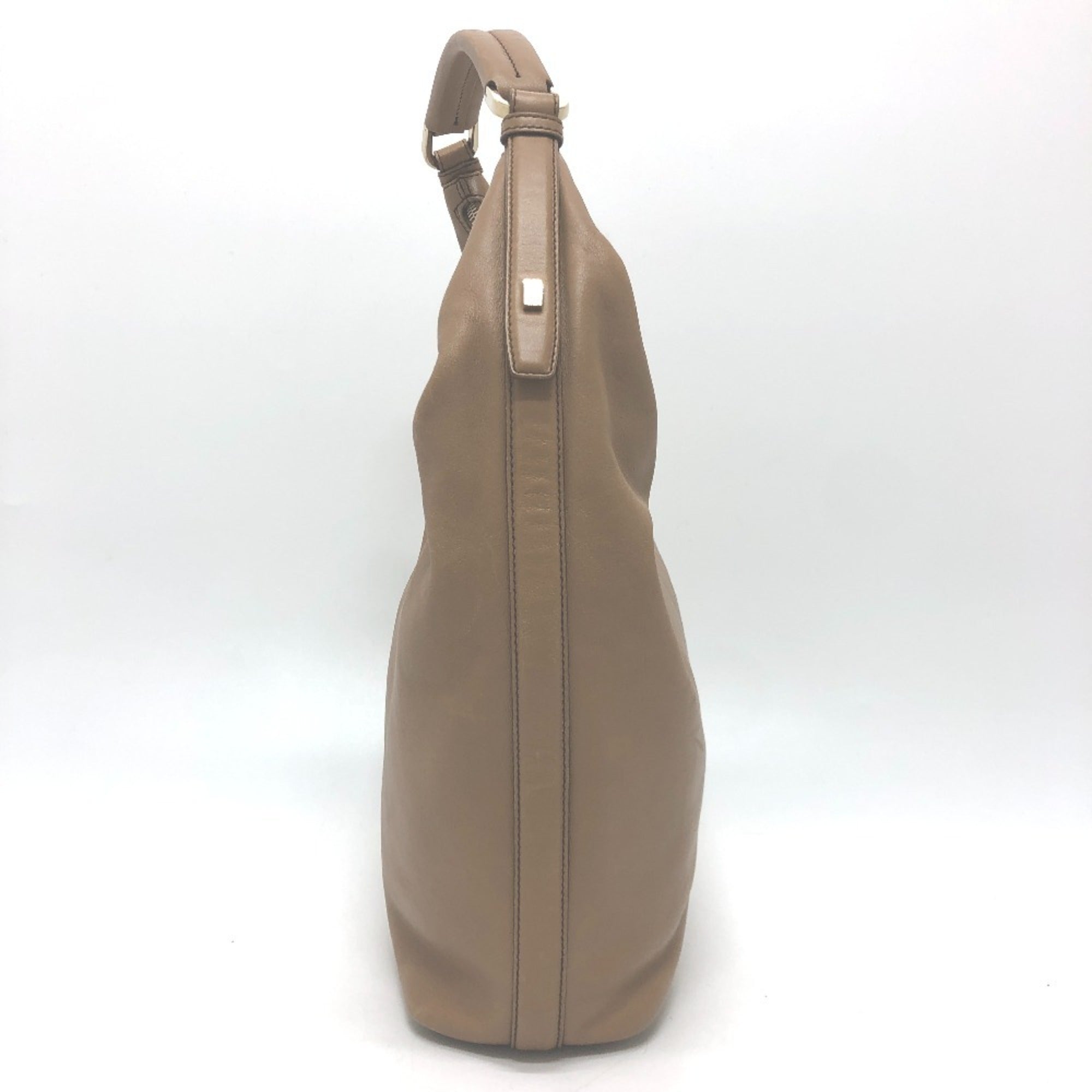 Gucci Brown Leather Handbag Shoulder Bag (Pre-Owned)