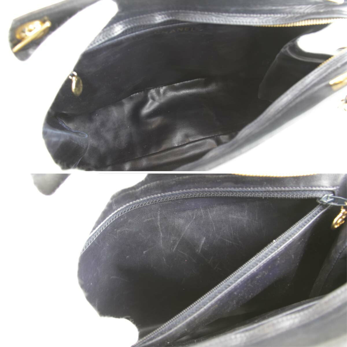 Chanel White Leather Shoulder Bag (Pre-Owned)