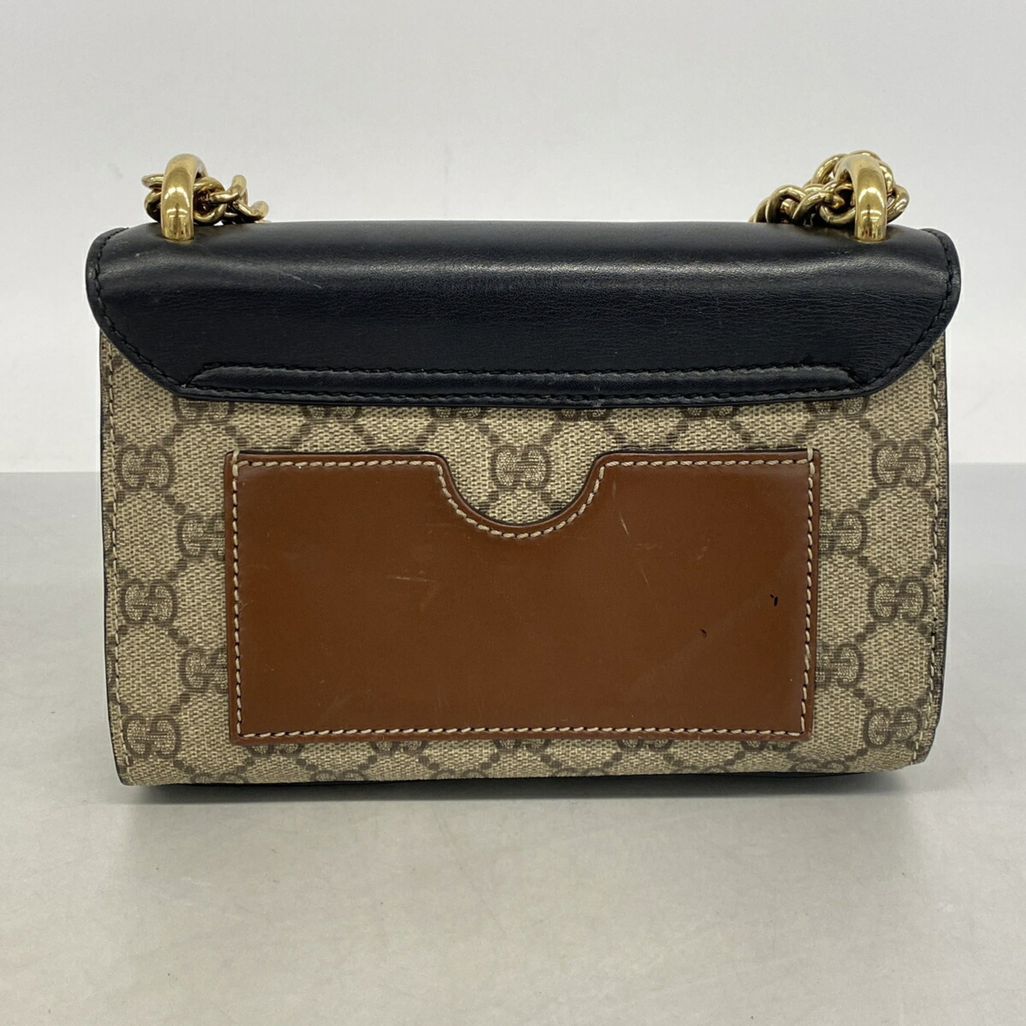 Gucci Black Brown Pvc Shoulder Bag (Pre-Owned)