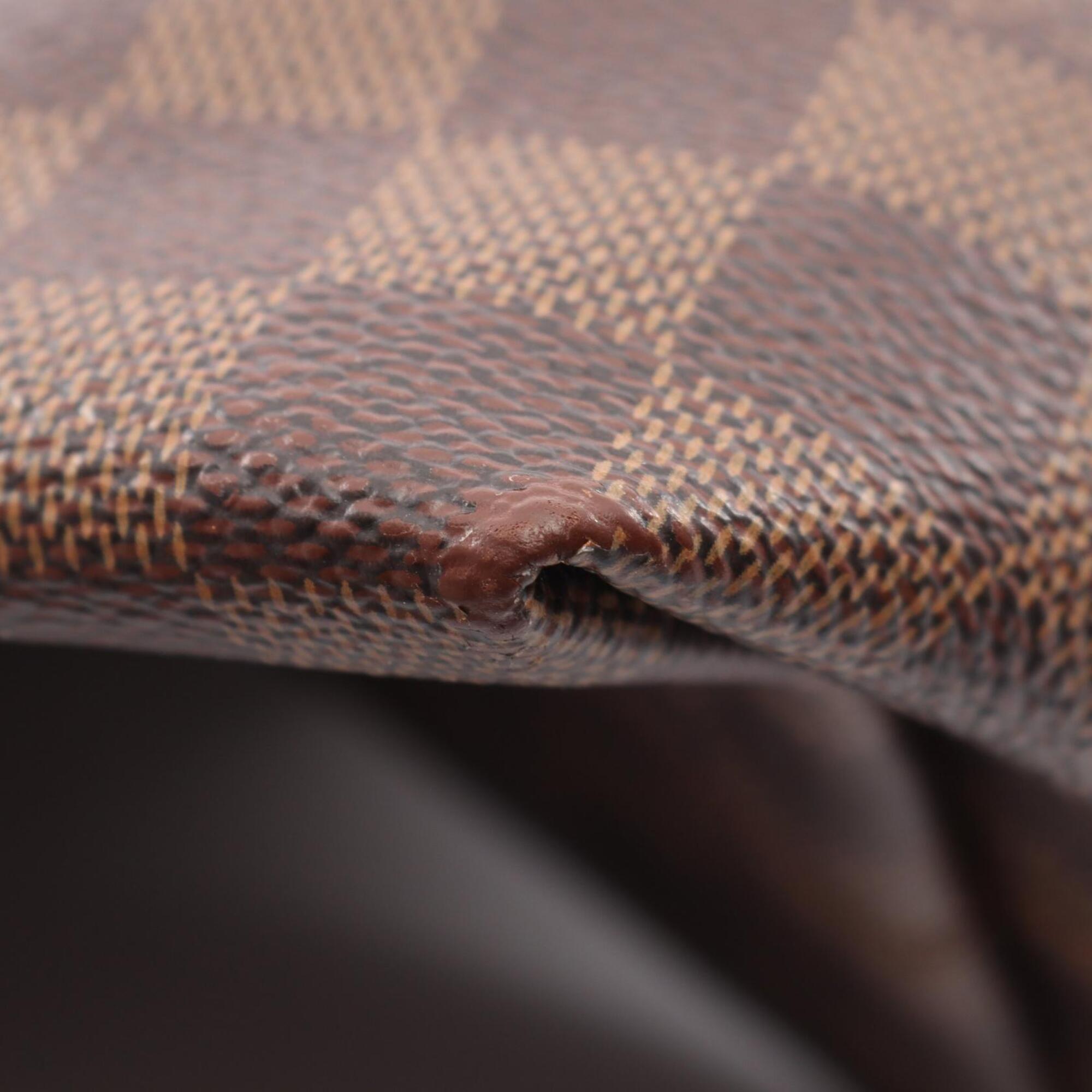 Louis Vuitton Damier Brown Ebene Coated Canvas Handbag Tote Bag (Pre-Owned)