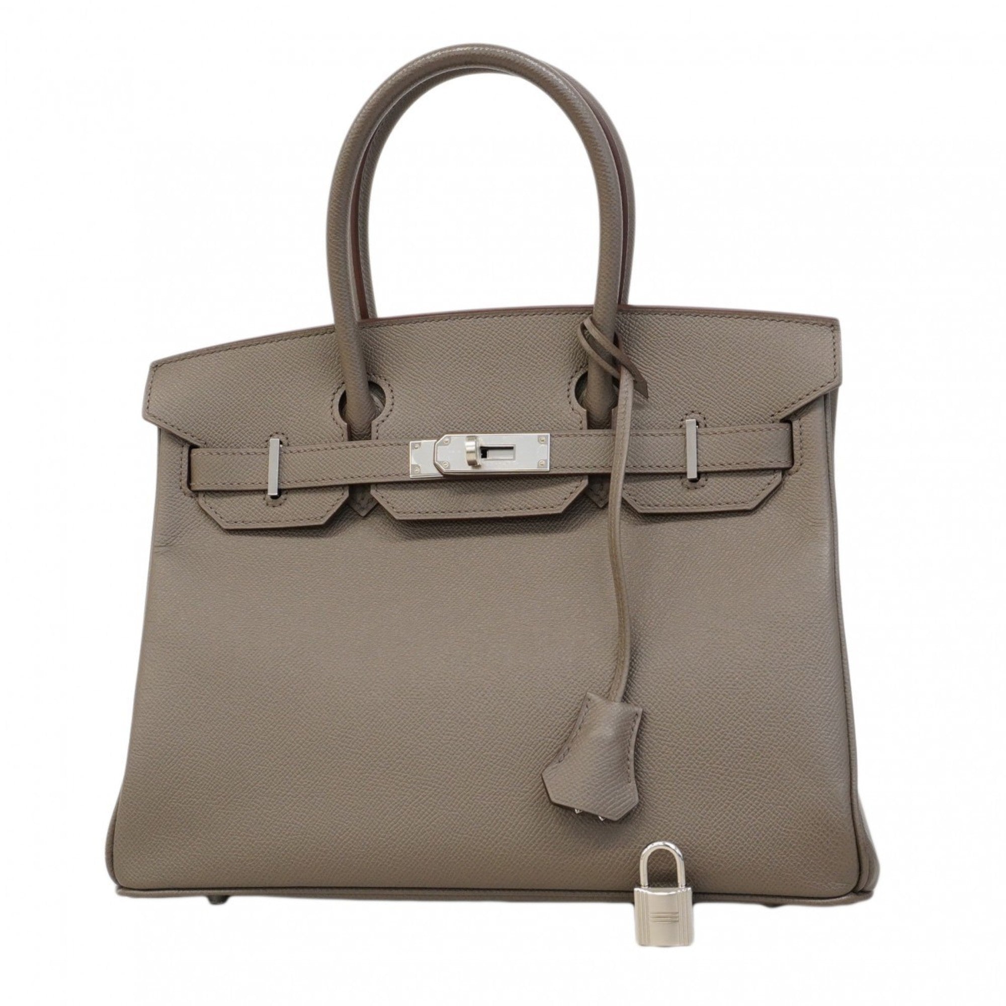 Hermes Etain Epsom Leather Handbag (Pre-Owned)