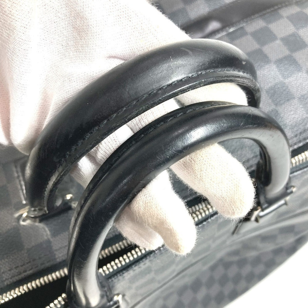 Louis Vuitton Black Damier Graphite Boston Bag Handbag (Pre-Owned)