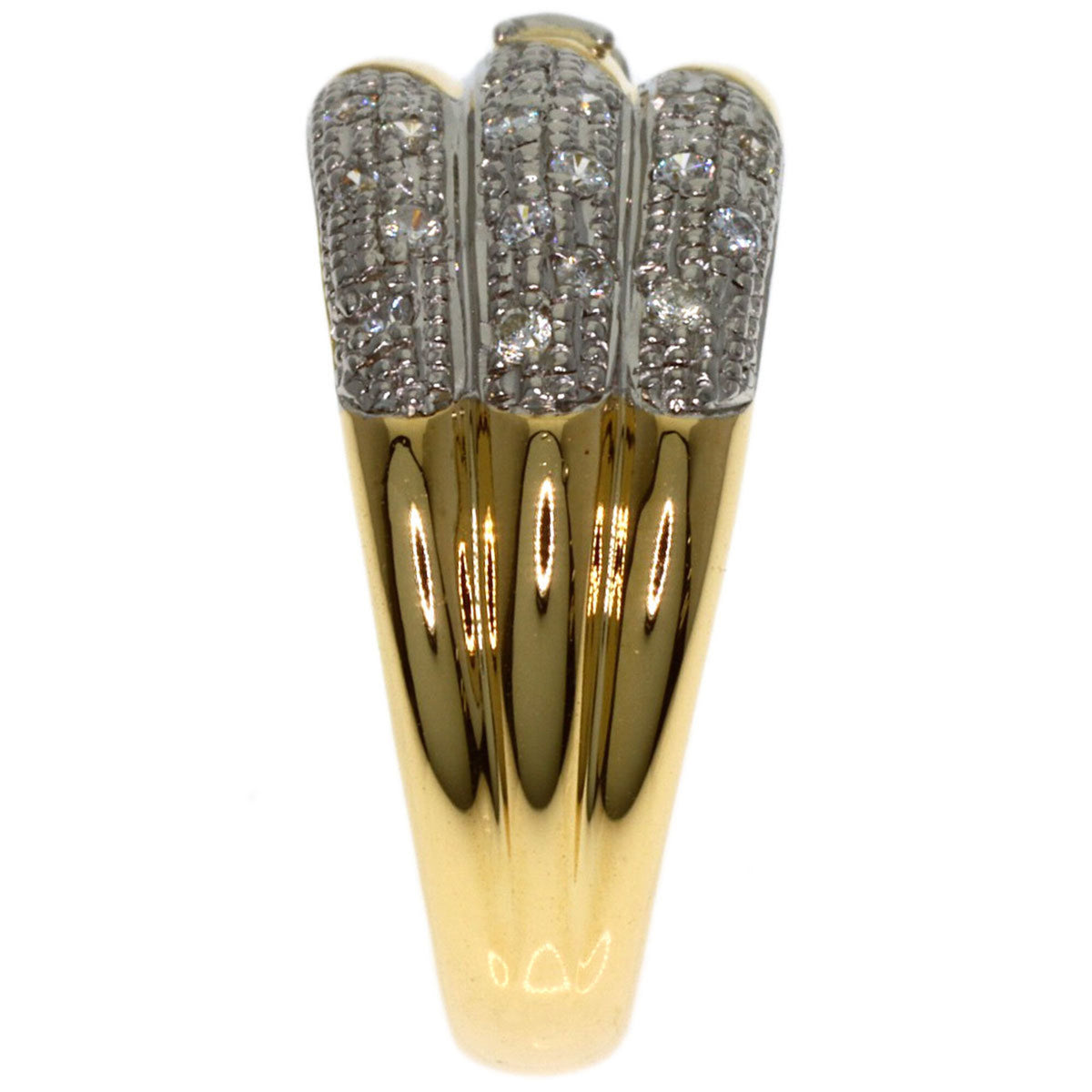 Celine Yellow Gold (18K) Platinum 900 Band Ring (Pre-Owned)