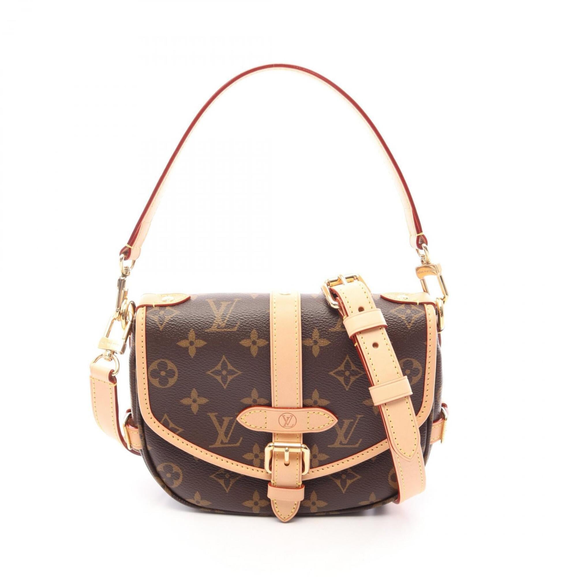 Louis Vuitton Brown Monogram Leather Handbag (Pre-Owned)