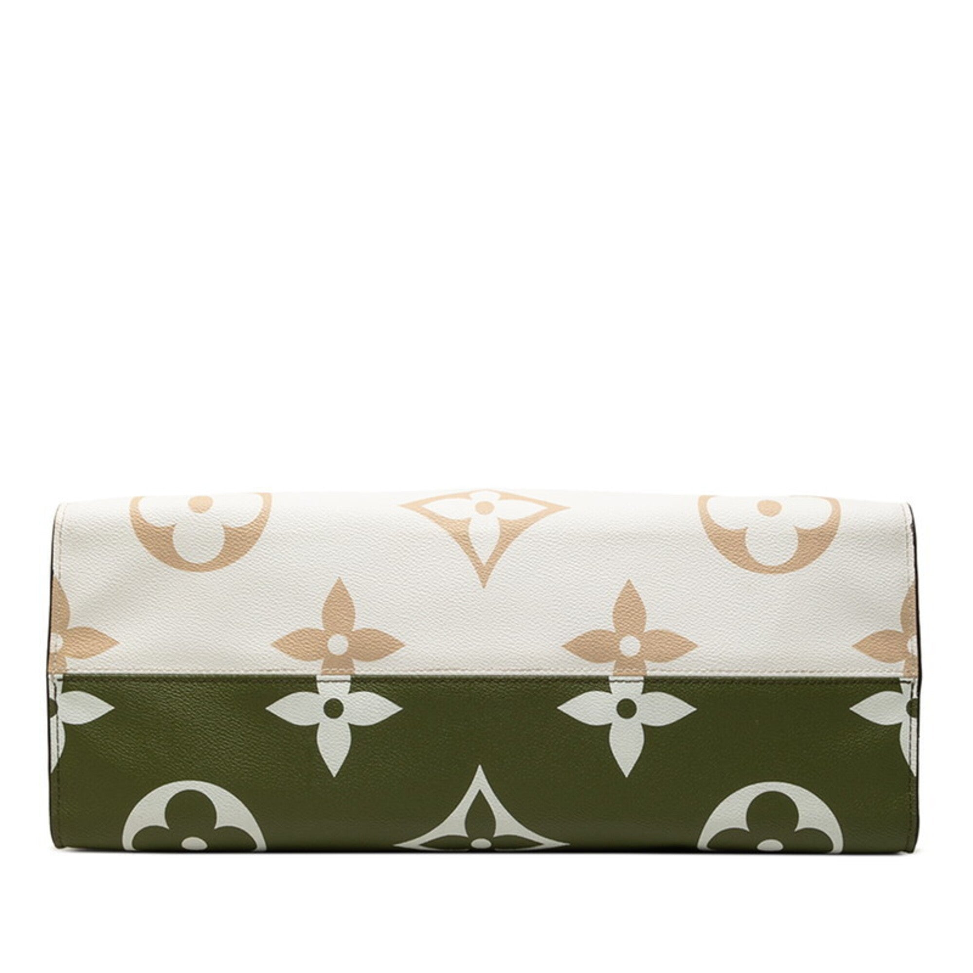 Louis Vuitton Monogram Beige Green White Pvc Leather Handbag Tote Bag (Pre-Owned)