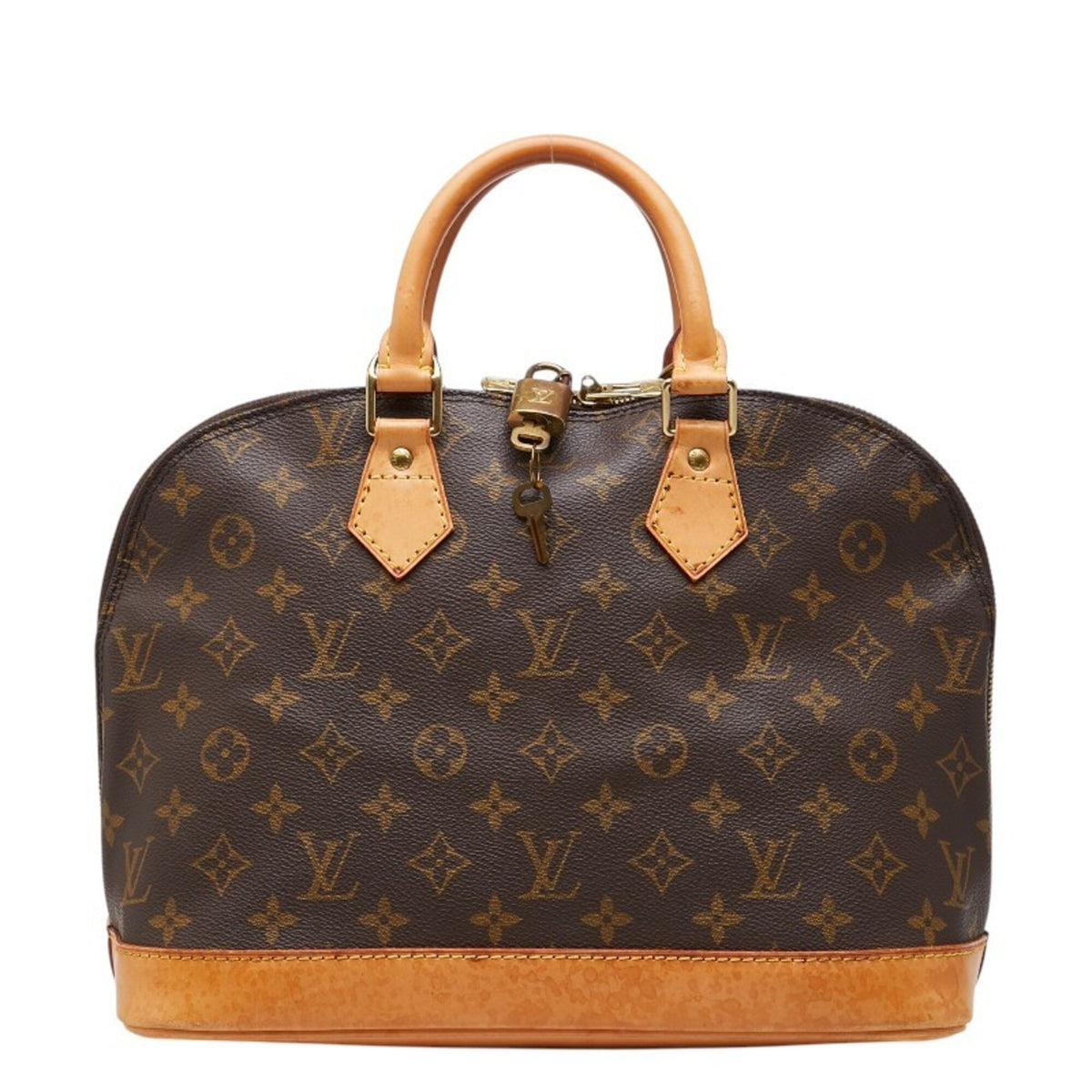 Louis Vuitton Brown Pvc Leather Handbag (Pre-Owned)
