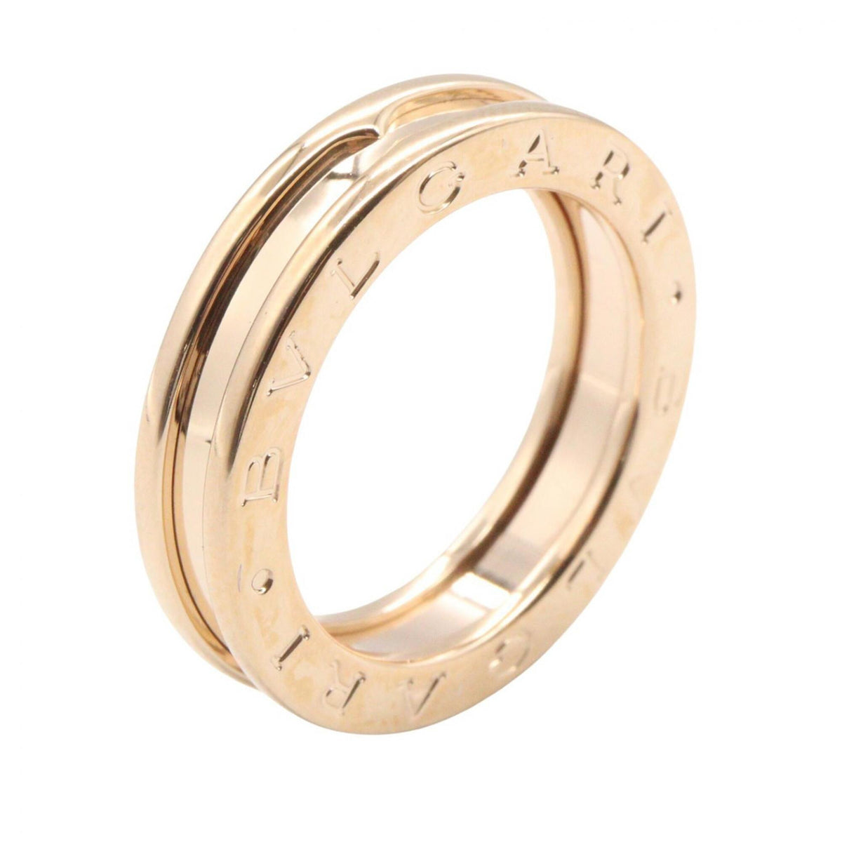 Bvlgari Gold Pink Gold (18K) Band Ring (Pre-Owned)