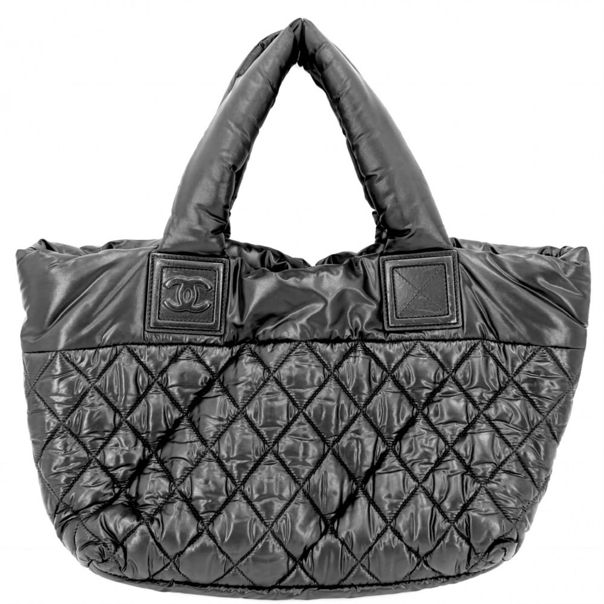 Chanel Coco Cocoon Bordeaux Gray Nylon Handbag Tote Bag (Pre-Owned)