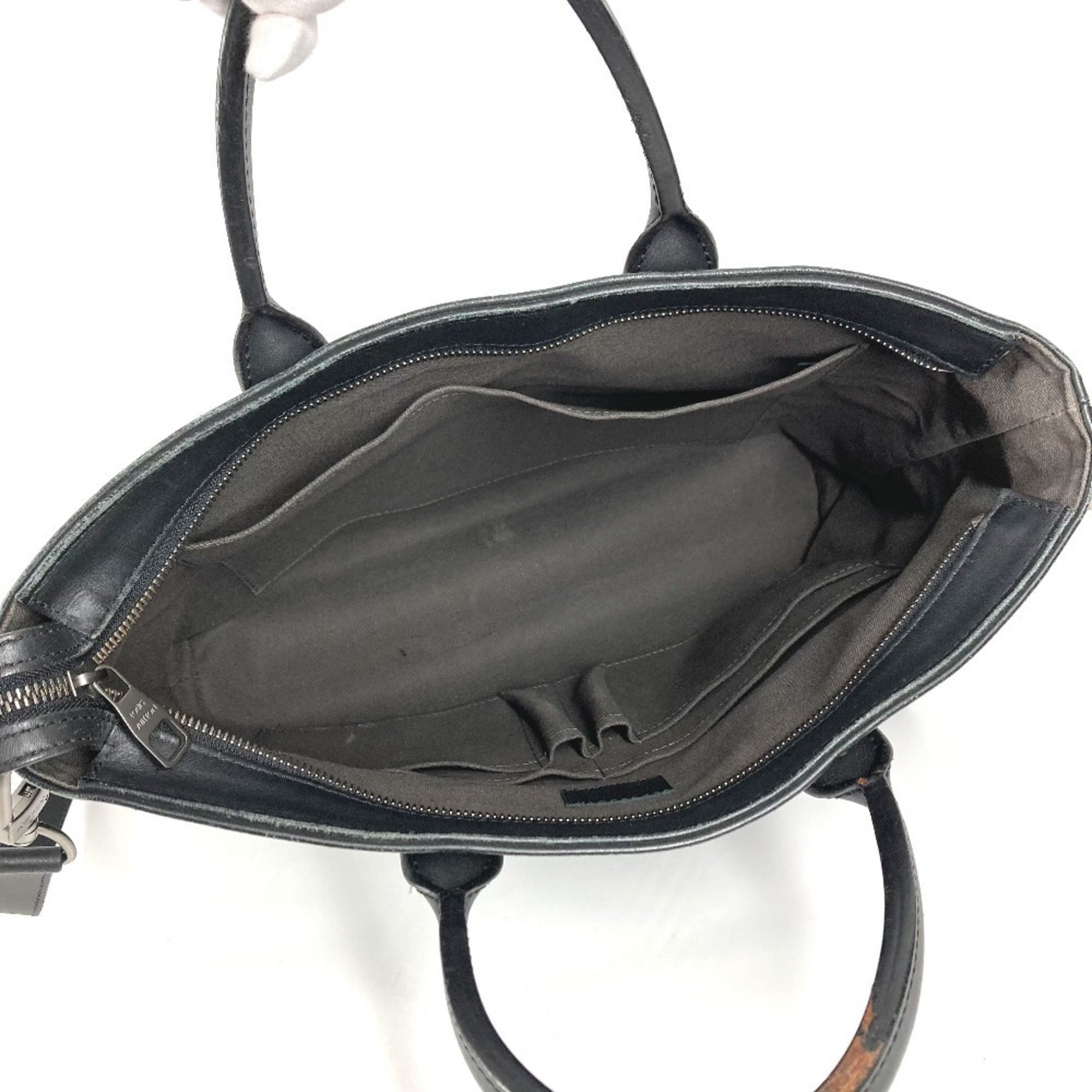 Louis Vuitton Black Onyx Damier Infini Leather Briefcase Handbag Shoulder Bag Tote Bag (Pre-Owned)