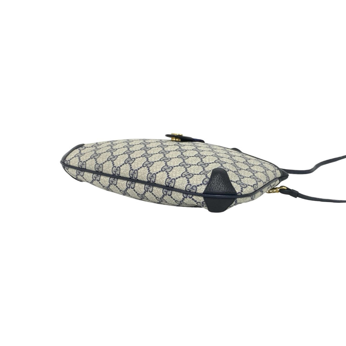 Gucci Navy Red Color Leather Pvc Pochette Shoulder Bag (Pre-Owned)