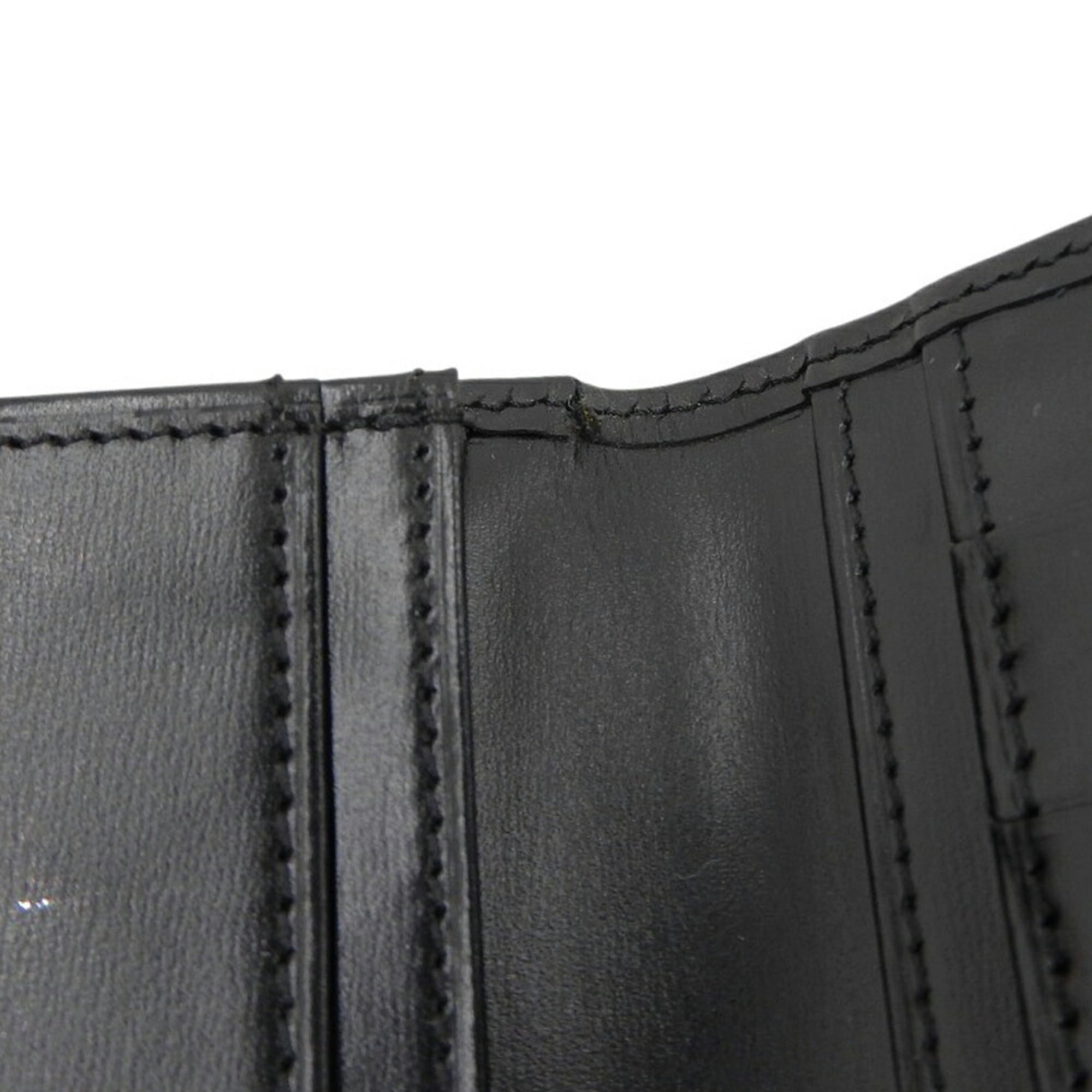 Cartier Black Leather Bill Wallet (Bi-Fold) (Pre-Owned)