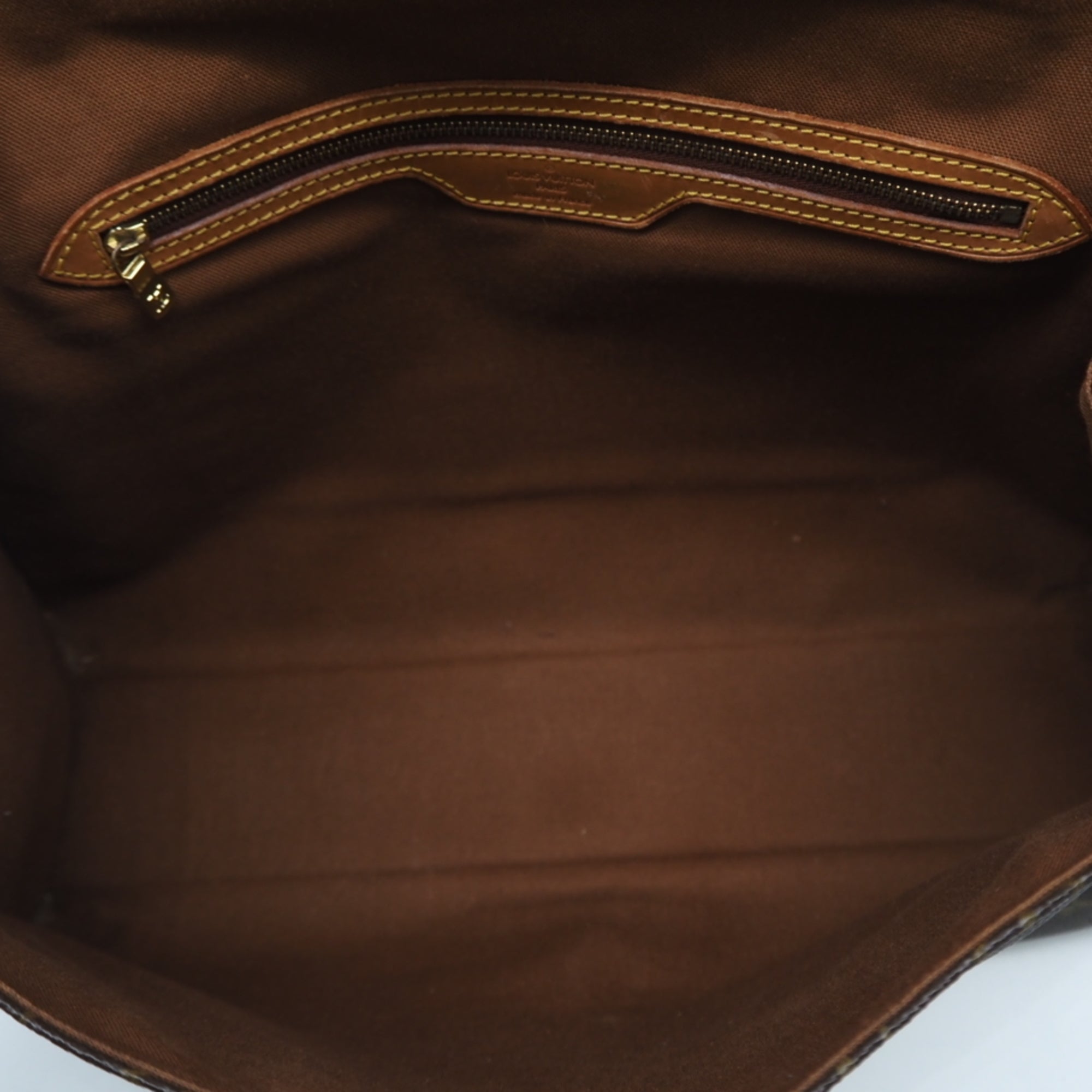 Louis Vuitton Brown Coated Canvas Leather Handbag (Pre-Owned)