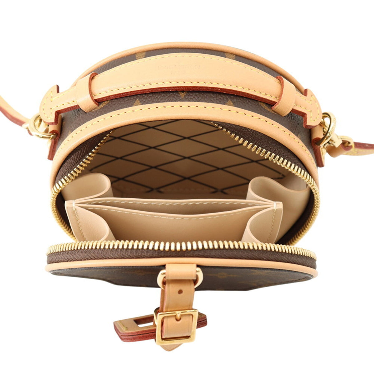 Louis Vuitton Monogram Beige Brown Monogram Handbag Shoulder Bag (Pre-Owned)