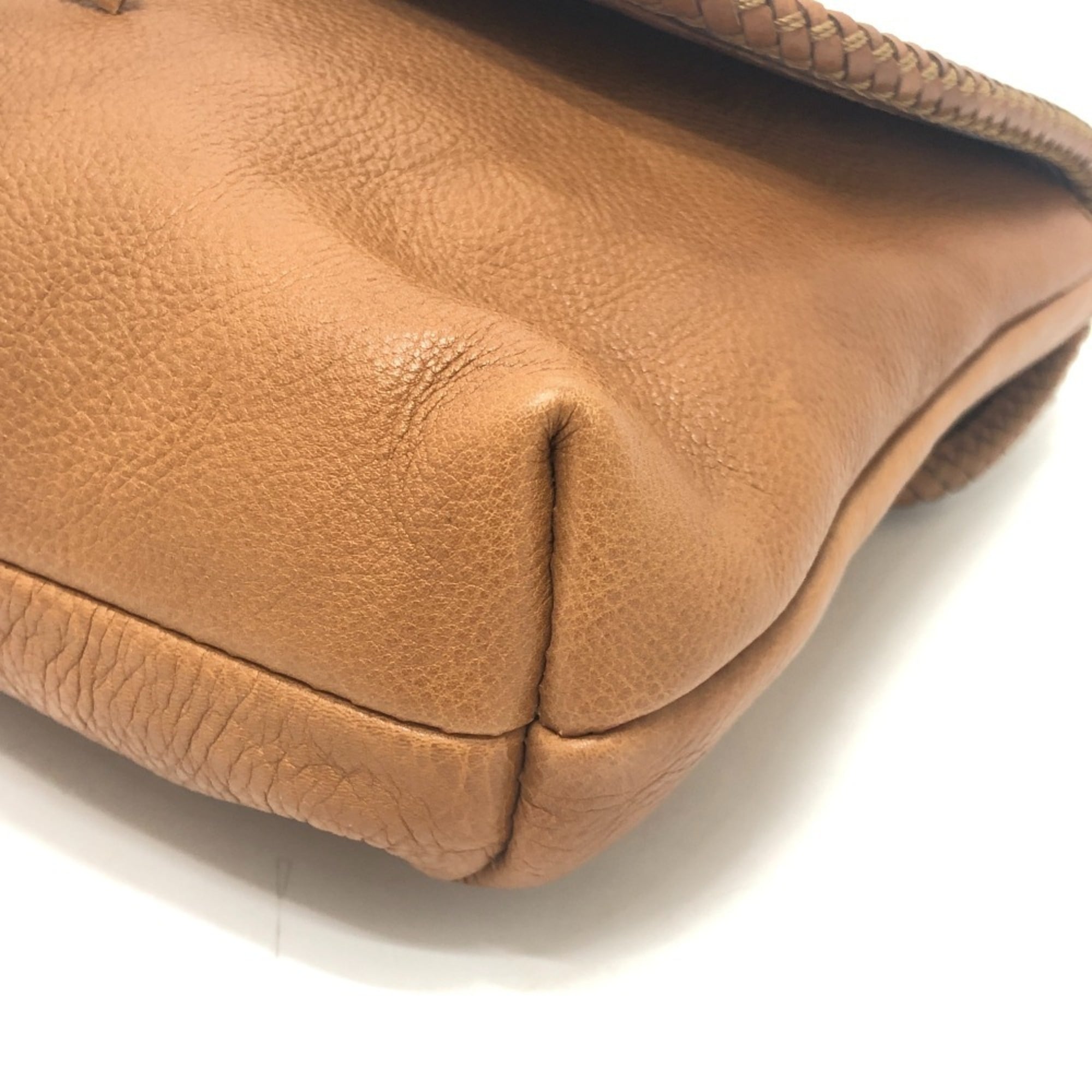 Gucci Brown Leather Clutch Bag (Pre-Owned)