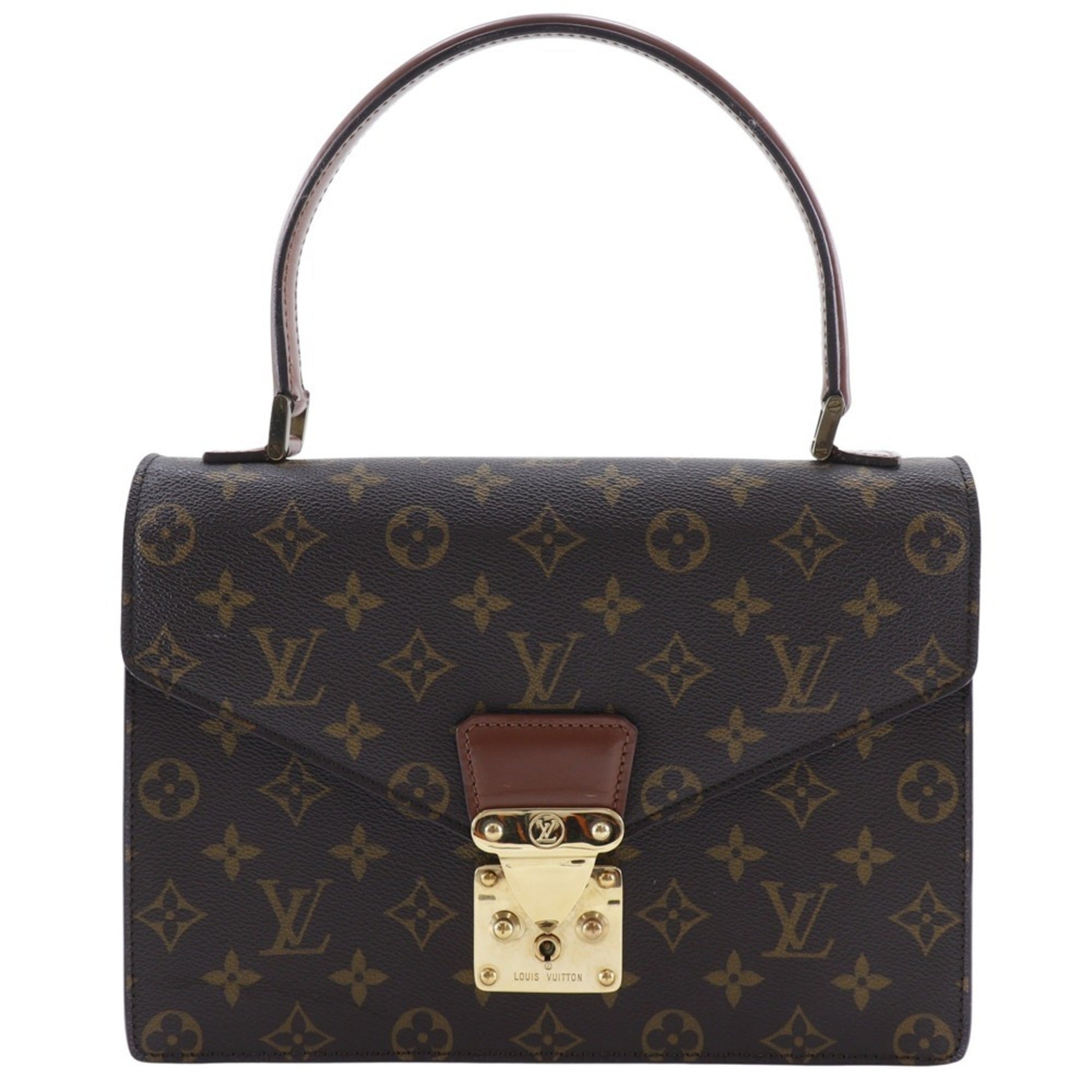 Louis Vuitton Brown Monogram Canvas Handbag (Pre-Owned)