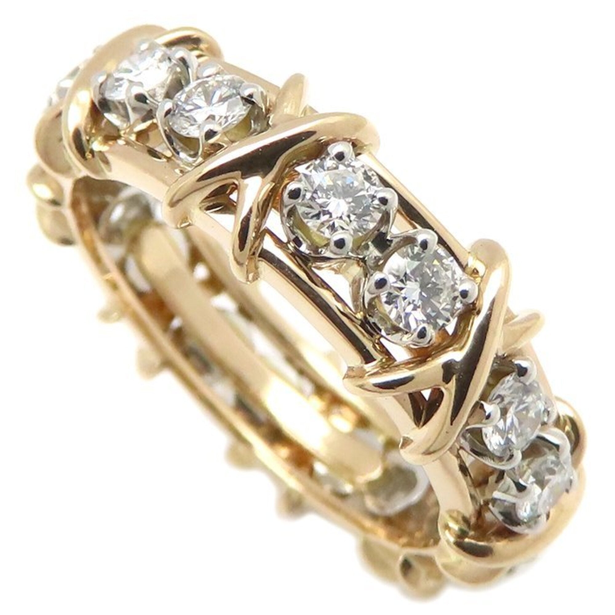 Tiffany Platinum 900 Rose Gold (18K) Band Ring (Pre-Owned)