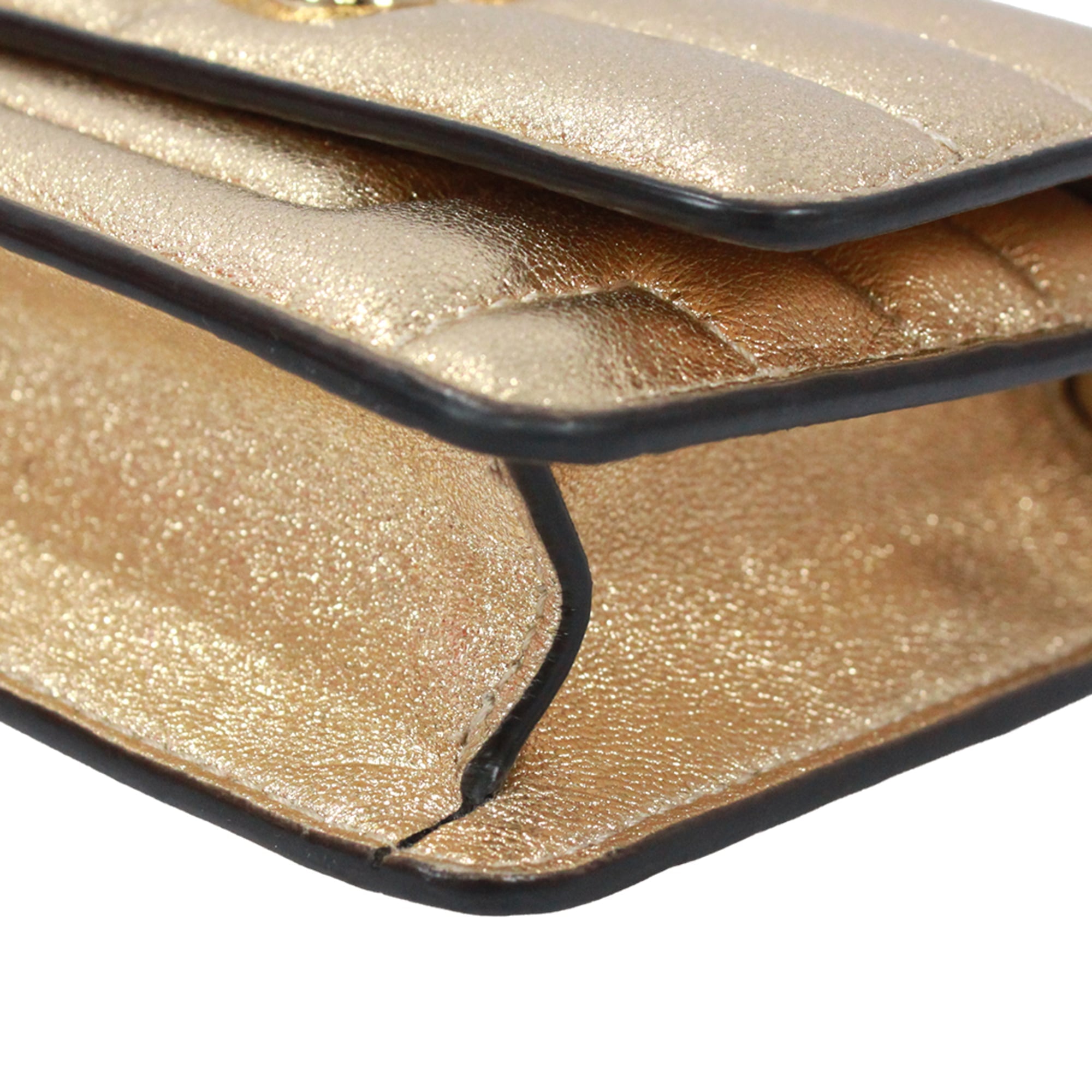 Jimmy Choo Gold Leather Shoulder Bag (Pre-Owned)