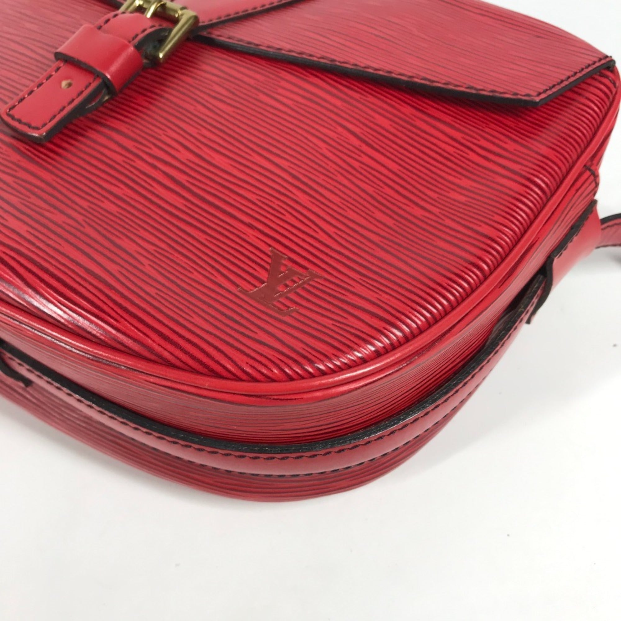 Louis Vuitton Castilian Red Red Color Epi Leather Pochette Shoulder Bag (Pre-Owned)