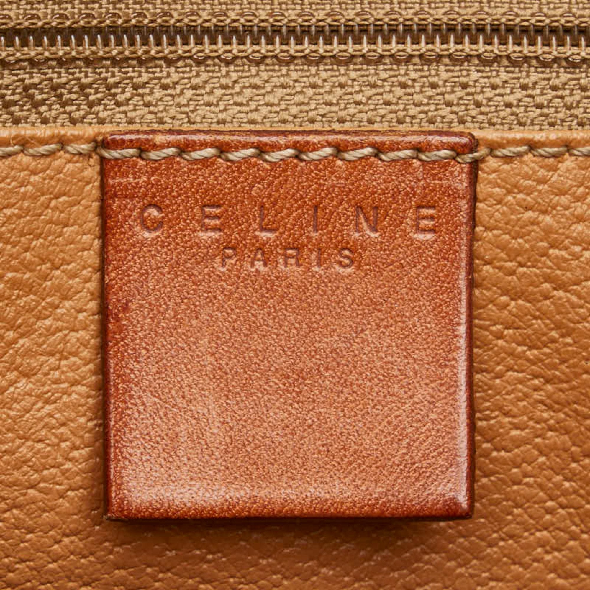 Celine Brown Pvc Leather Handbag (Pre-Owned)